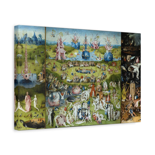 The Garden of Earthly Delights - Hieronymus Bosch (c. 1490-1510) - Stretched Canvas Print
