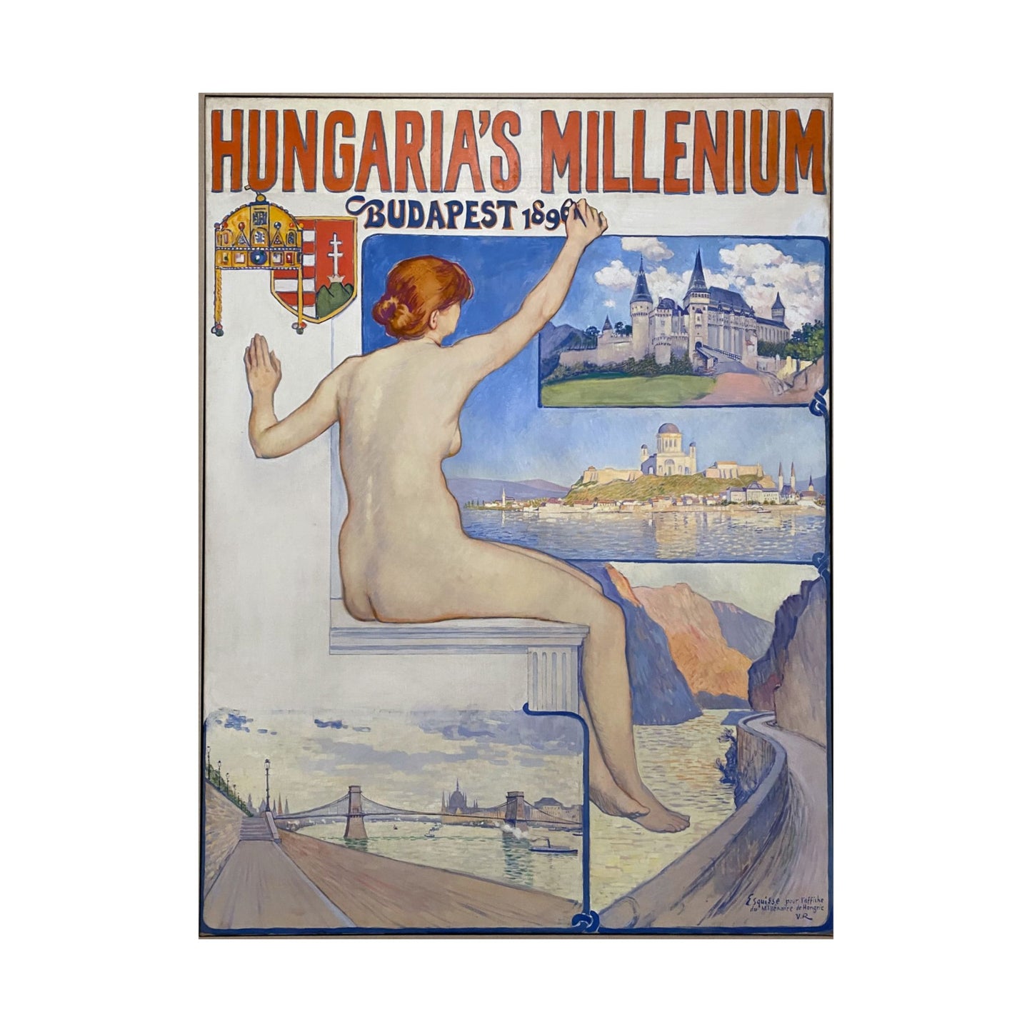 Hungaria's Millenium, Budapest 1896 - Théo Van Rysselberghe (1896) - Wall Poster Print
