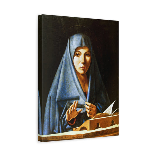 Virgin of the Annunciation - Antonello da Messina (1476) - Stretched Canvas Print