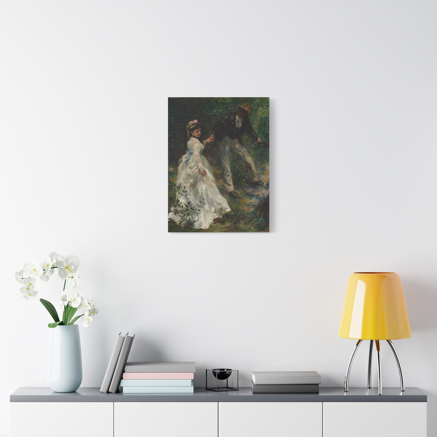 La Promenade - Pierre-Auguste Renoir (1870) - Stretched Canvas Print