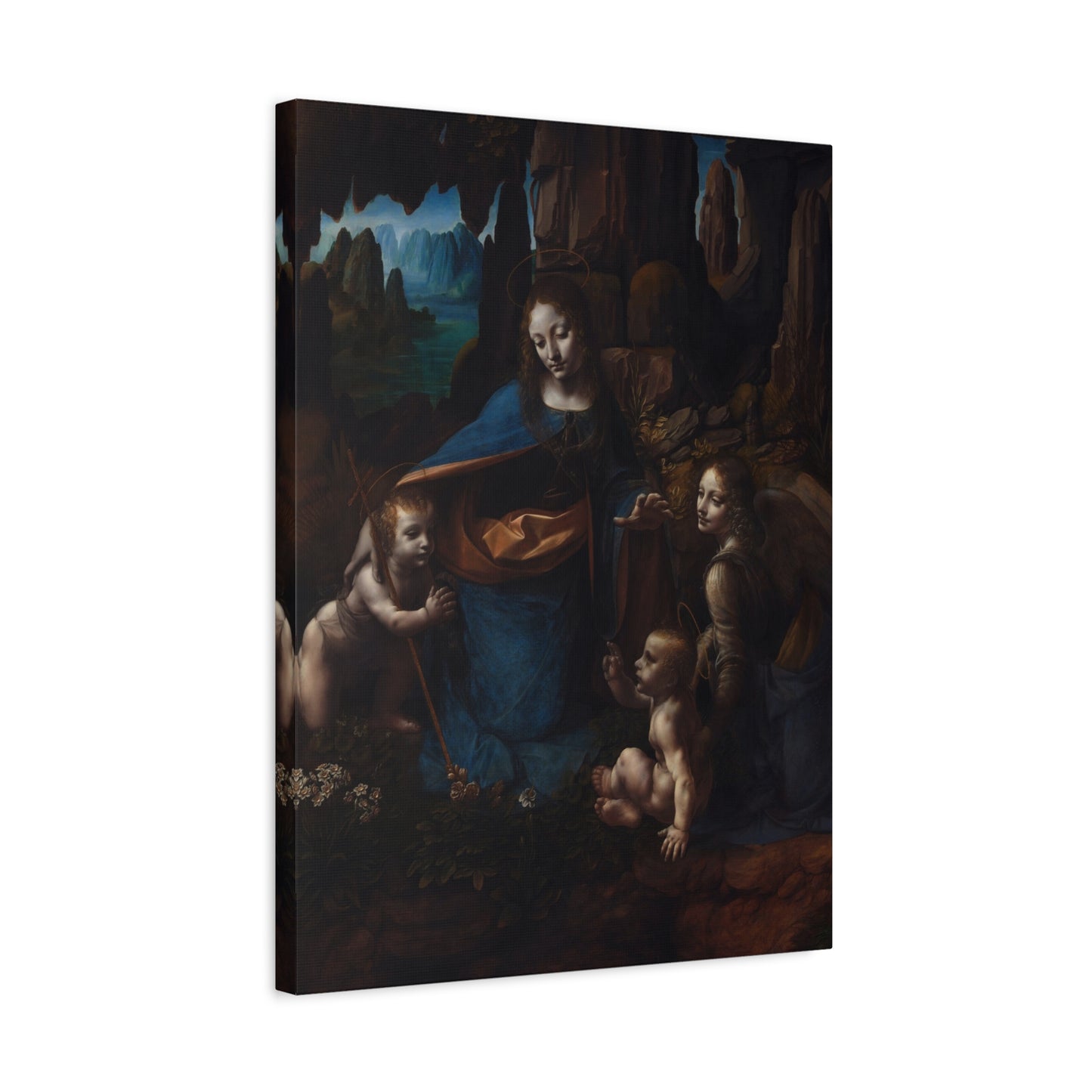 Virgin of the Rocks - Leonardo da Vinci (c. 1503-1506) - Stretched Canvas Print