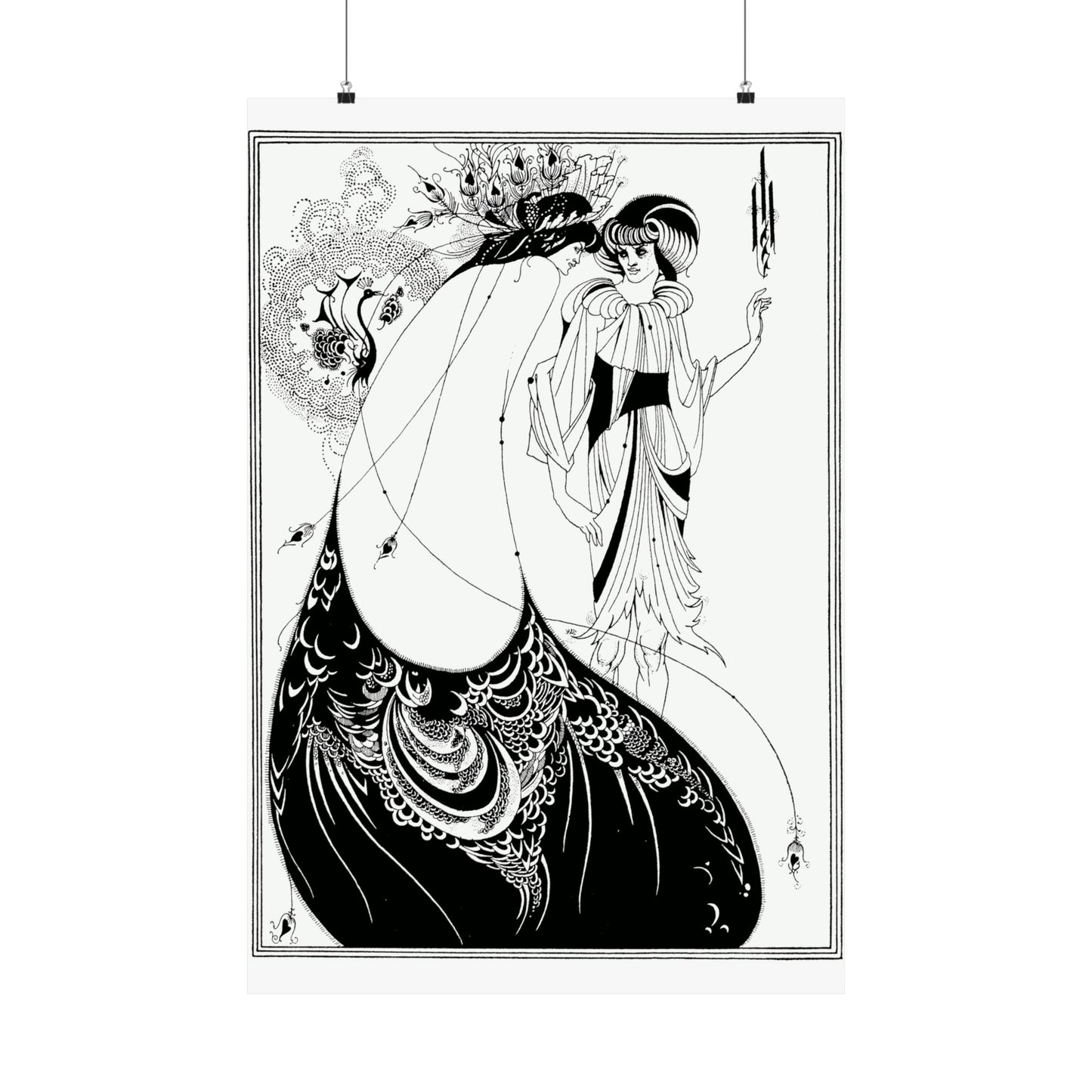 The Peacock Skirt - Aubrey Beardsley (1893) - Wall Poster Print