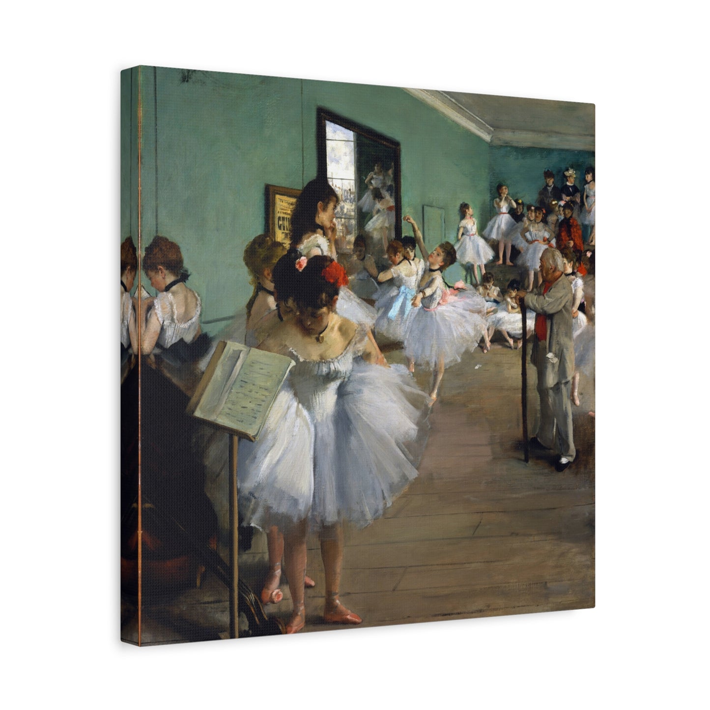 The Dance Class - Edgar Degas (1874) - Stretched Canvas Print