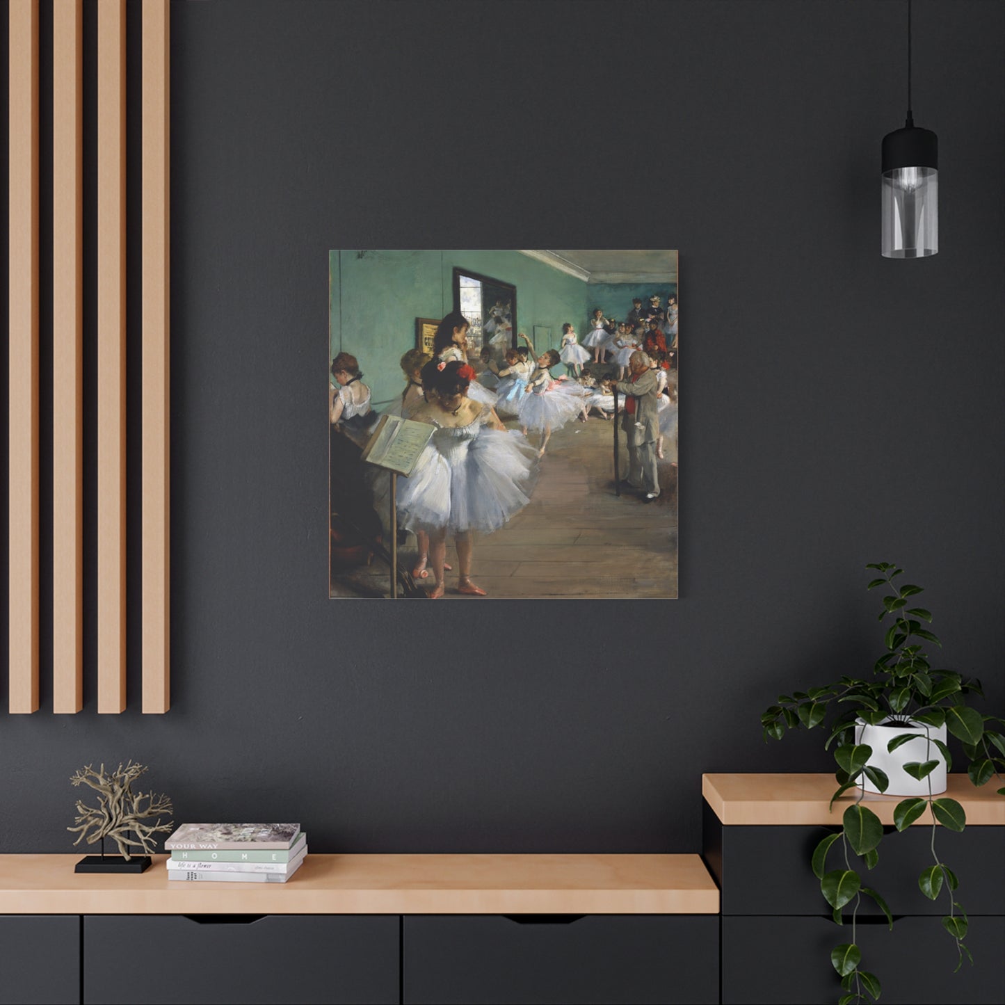 The Dance Class - Edgar Degas (1874) - Stretched Canvas Print