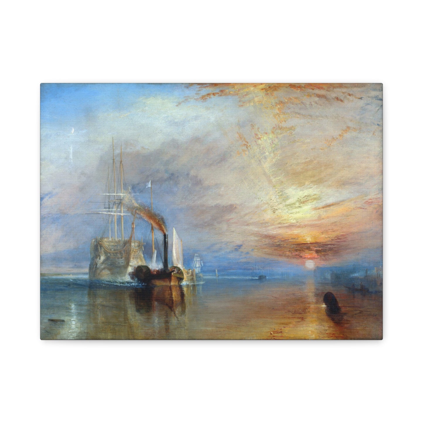 The Fighting Temeraire, J.M.W. Turner (1839) - Stretched Canvas Print
