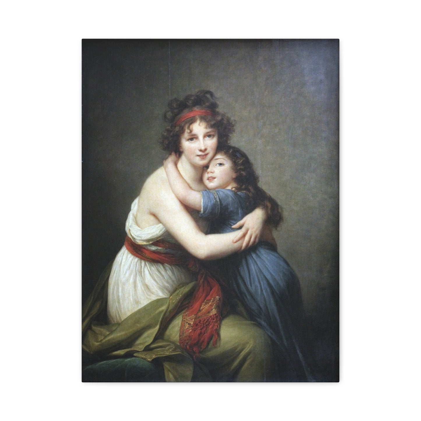 Self-Portrait with Julie (Self-Portrait à la Grecque) - Élisabeth Vigée Le Brun (1789) - Stretched Canvas Print