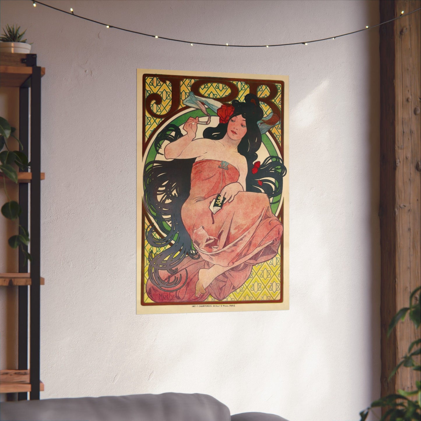 Job Cigarettes Ad - Alphonse Mucha (1894) - Wall Poster Print