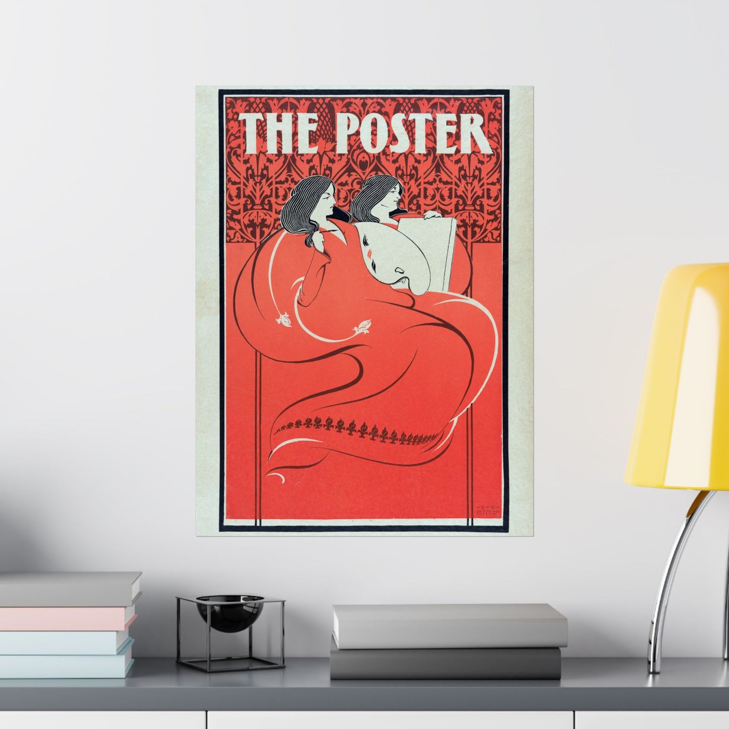 The Poster, Miss Art and Miss Litho - Elisha Brown Bird (1896) - Wall Poster Print