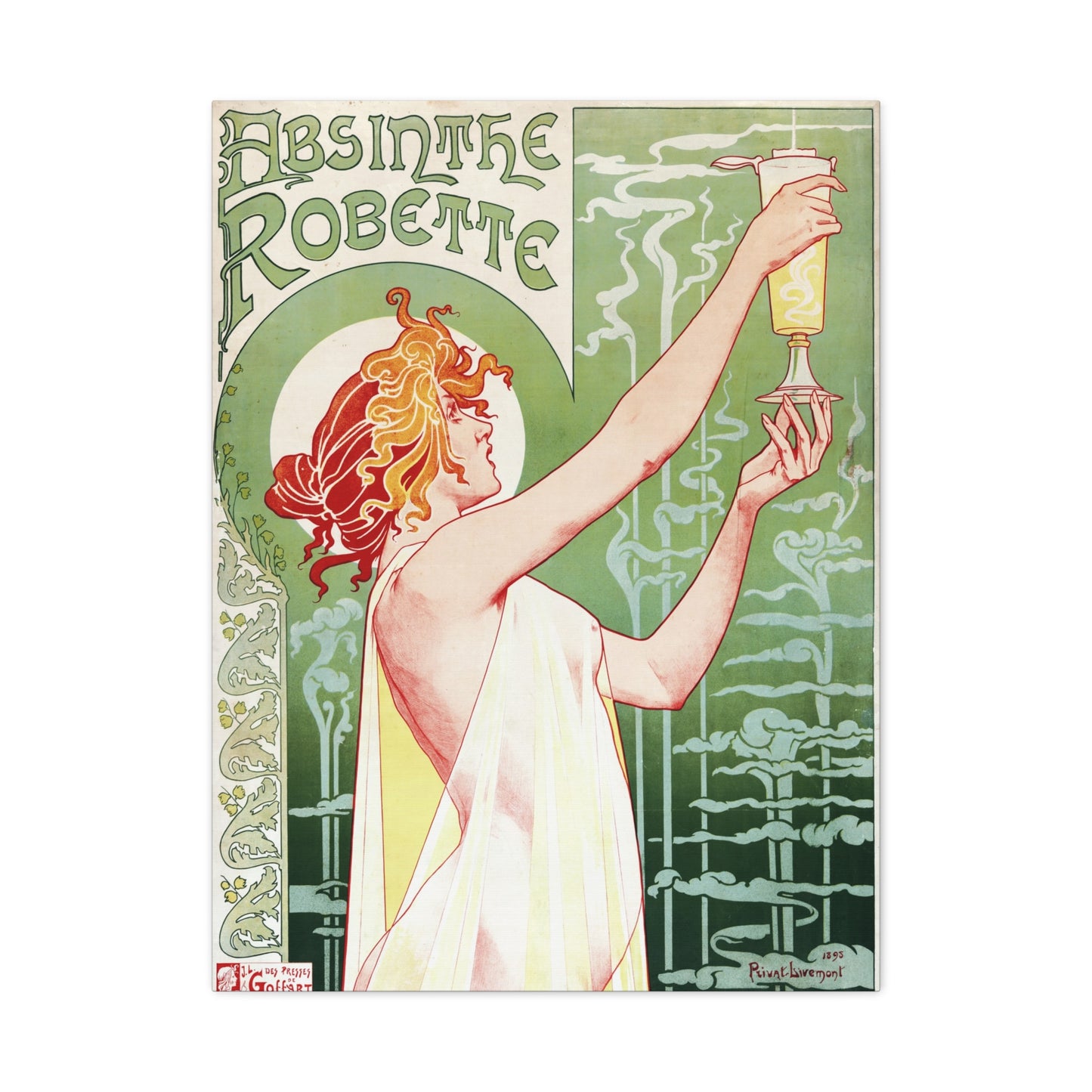 Absinthe Robette - Henri Privat-Livemont (1896) - Stretched Canvas Print