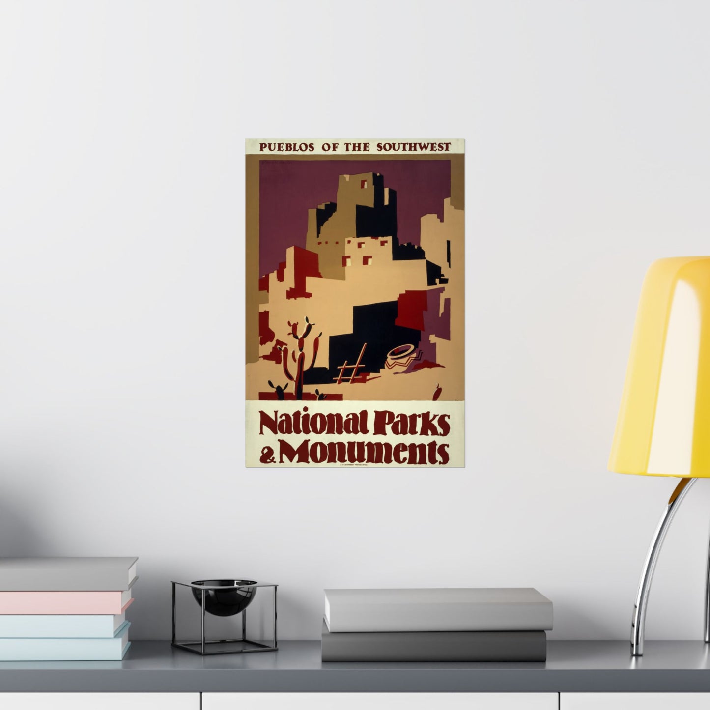 Pueblos of the Southwest, National Parks & Monuments - WPA Poster - Wall Poster Print