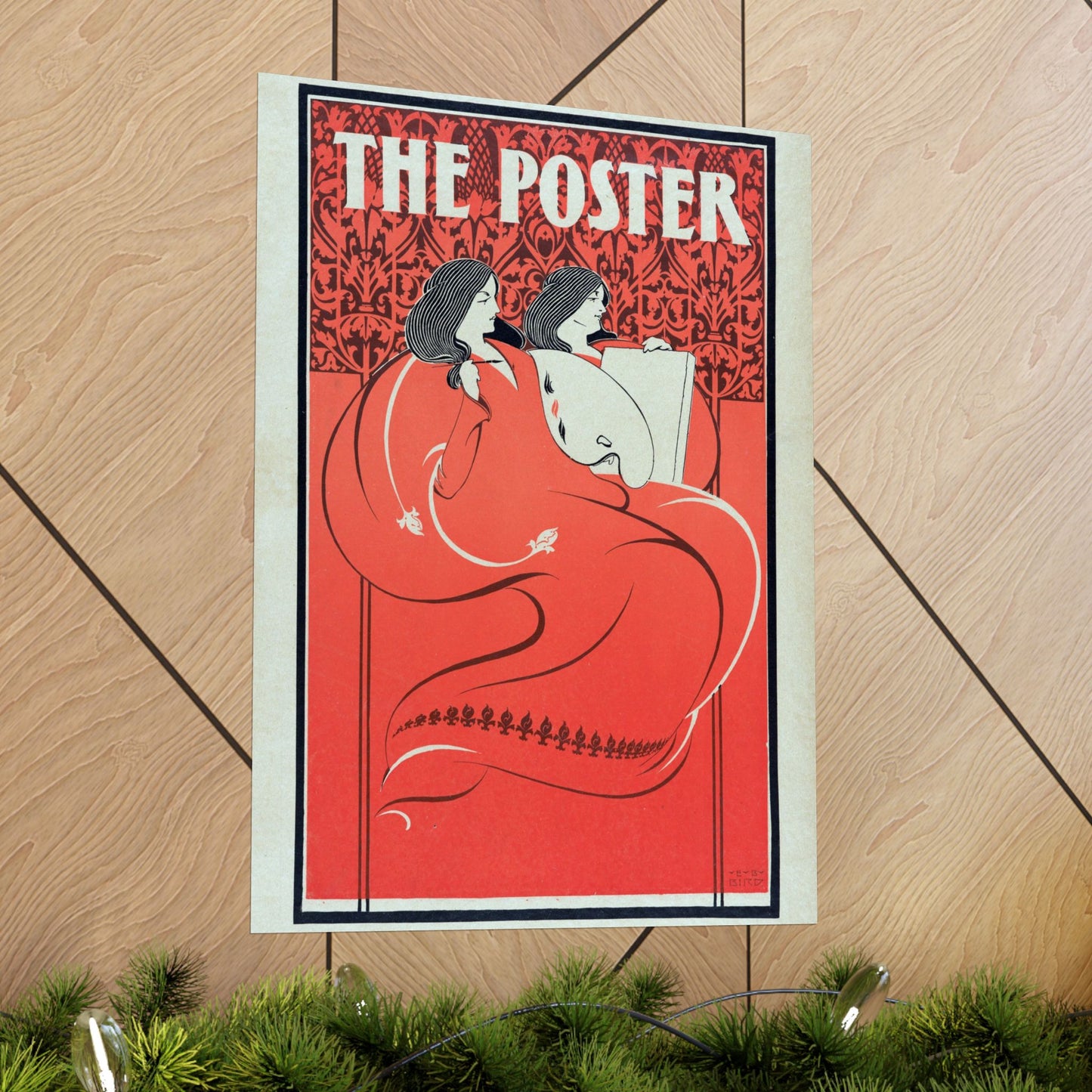 The Poster, Miss Art and Miss Litho - Elisha Brown Bird (1896) - Wall Poster Print