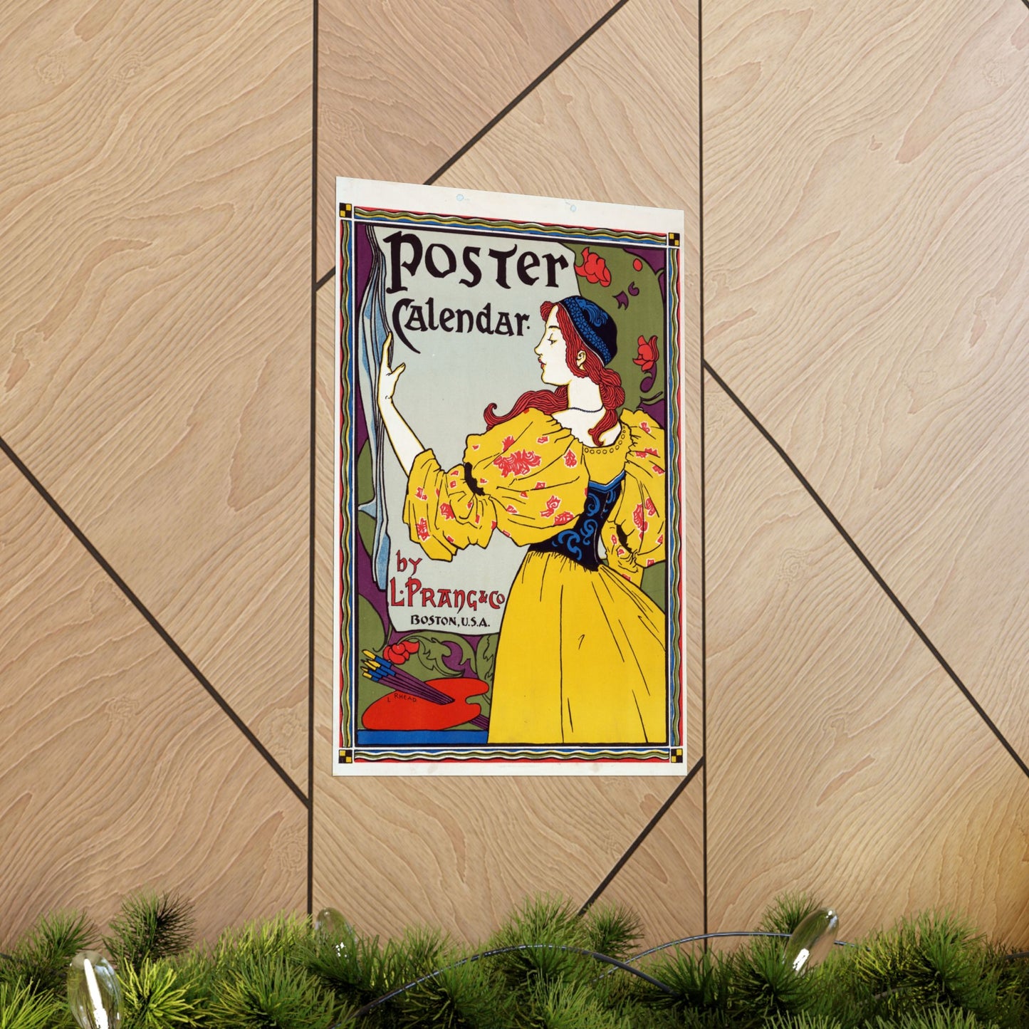 Poster Calendar - L. Prang & Co by Louis Rhead (1897) - Wall Poster Print