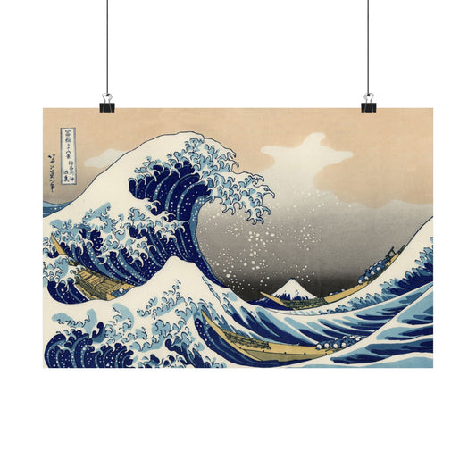 The Great Wave off Kanagawa (from Thirty-Six Views of Mount Fuji) - Katsushika Hokusai - Wall Poster Print
