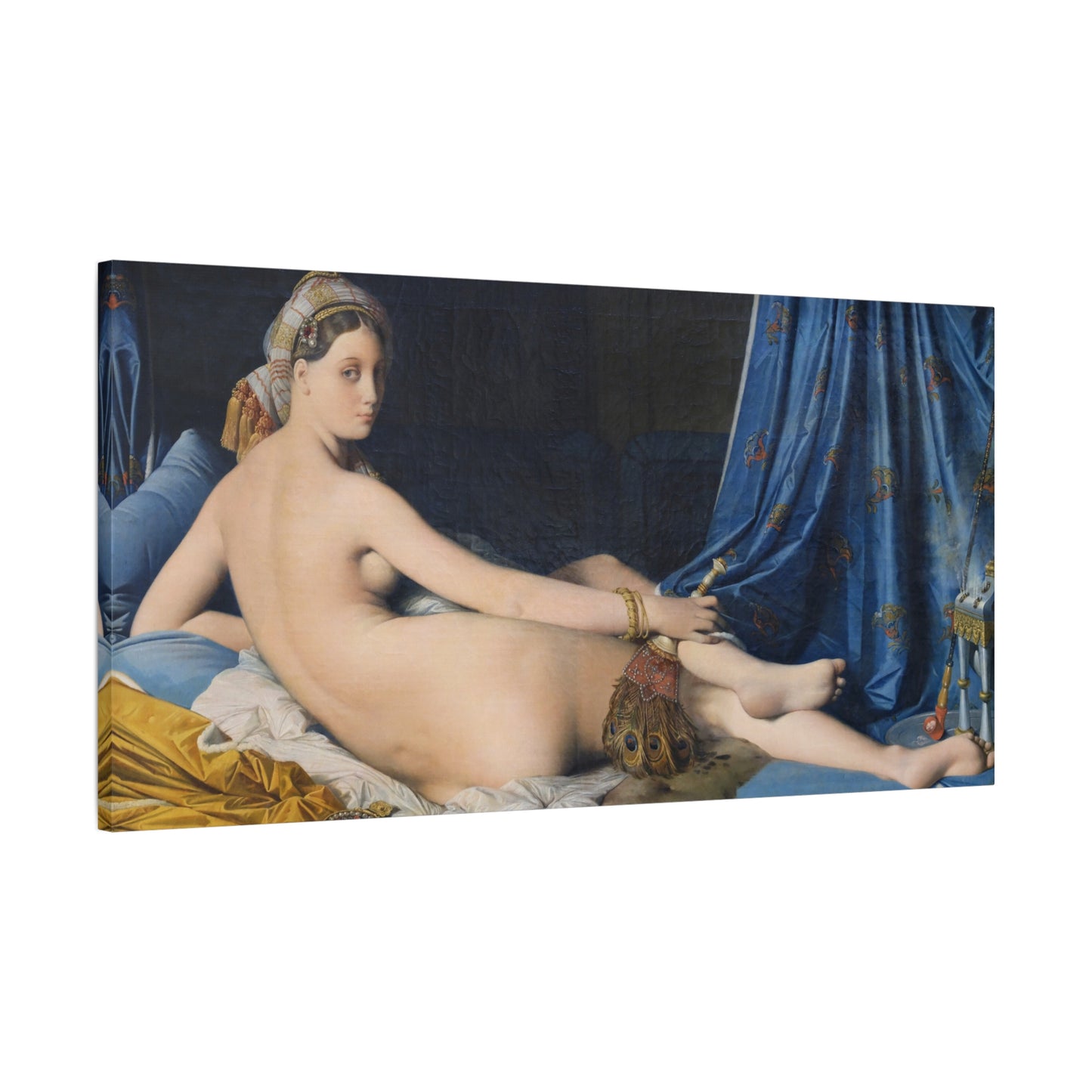 La Grande Odalisque - Jean-Auguste-Dominique Ingres (1814) - Stretched Canvas Print