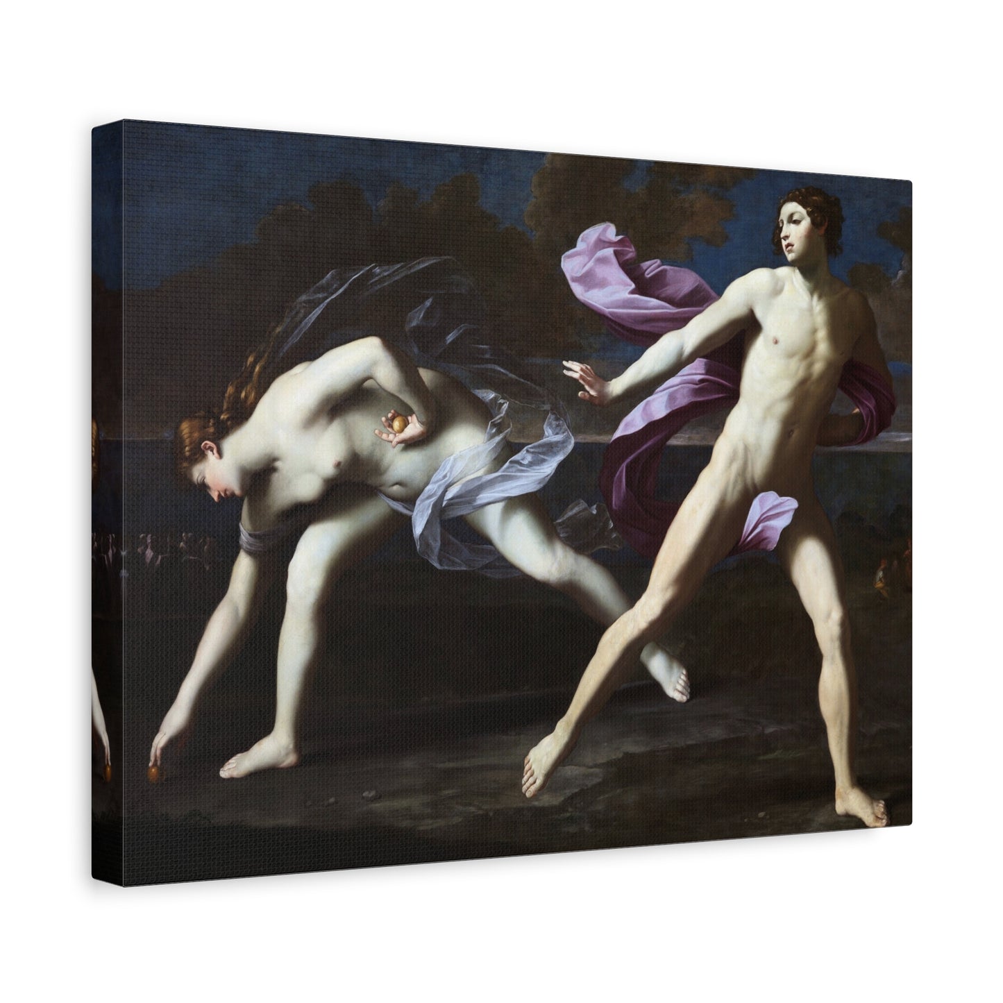 Atalanta and Hippomenes - Guido Reni (c. 1620-25) - Stretched Canvas Print