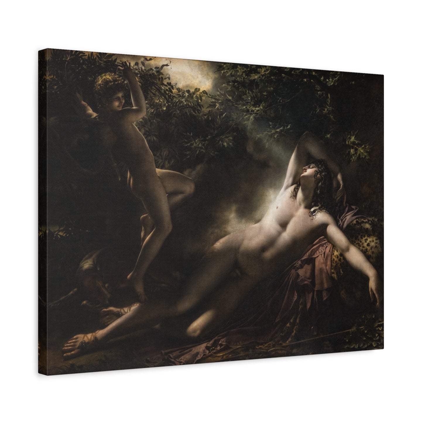 The Sleep of Endymion - Anne-Louis Girodet (1791) - Stretched Canvas Print