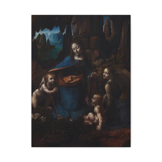 Virgin of the Rocks - Leonardo da Vinci (c. 1503-1506) - Stretched Canvas Print
