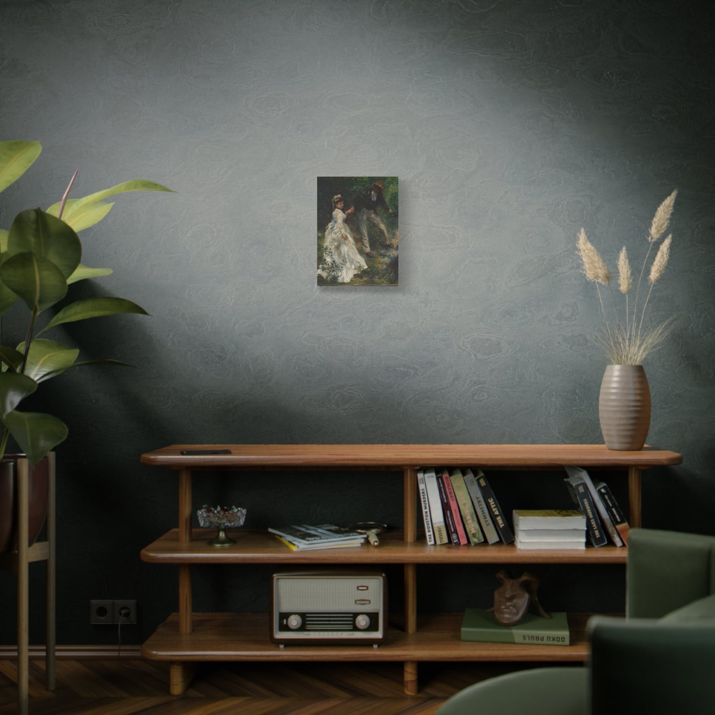 La Promenade - Pierre-Auguste Renoir (1870) - Stretched Canvas Print