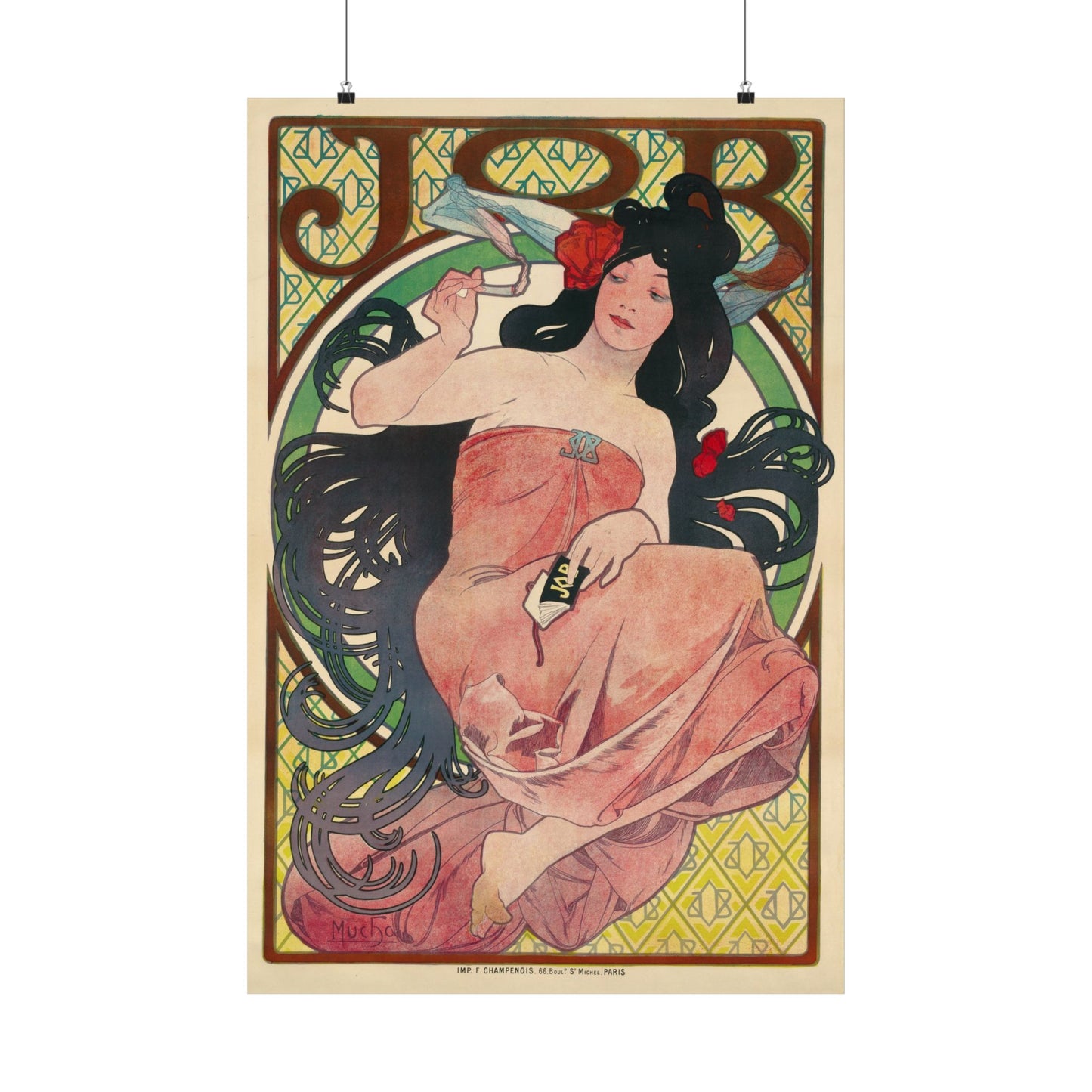 Job Cigarettes Ad - Alphonse Mucha (1894) - Wall Poster Print