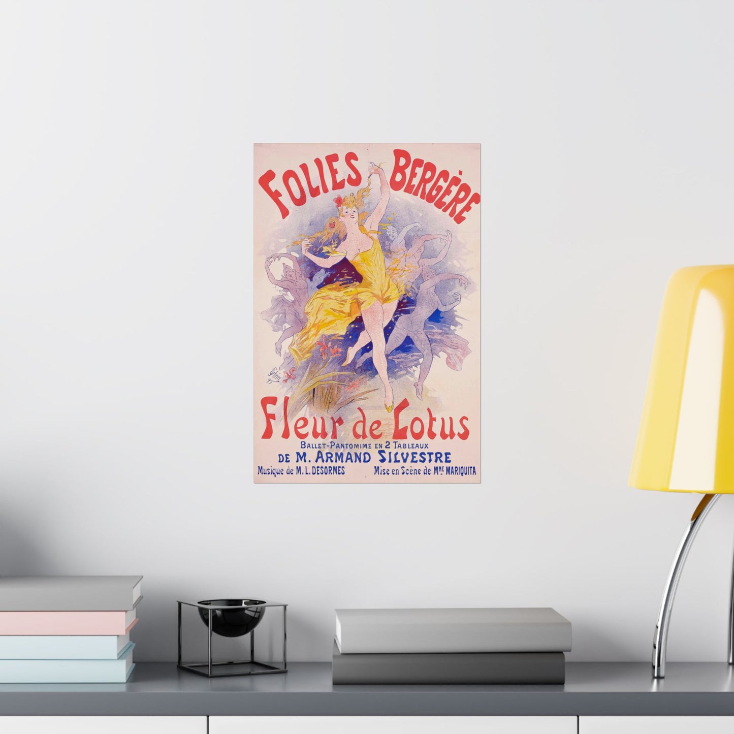 Folies Bergère, Fleur de Lotus - Jules Chéret (1893) - Wall Poster Print