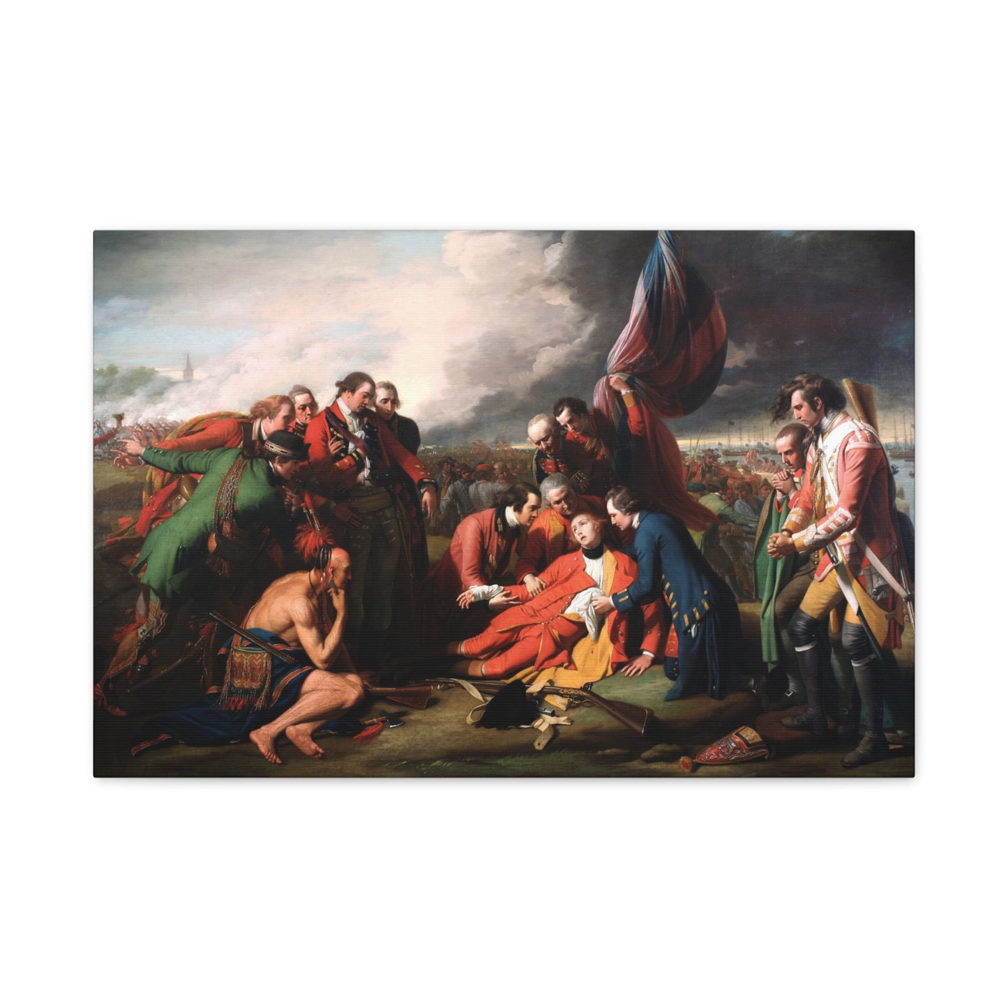 The Death of General Wolfe - Benjamin West (1770) - Stretched Canvas Print