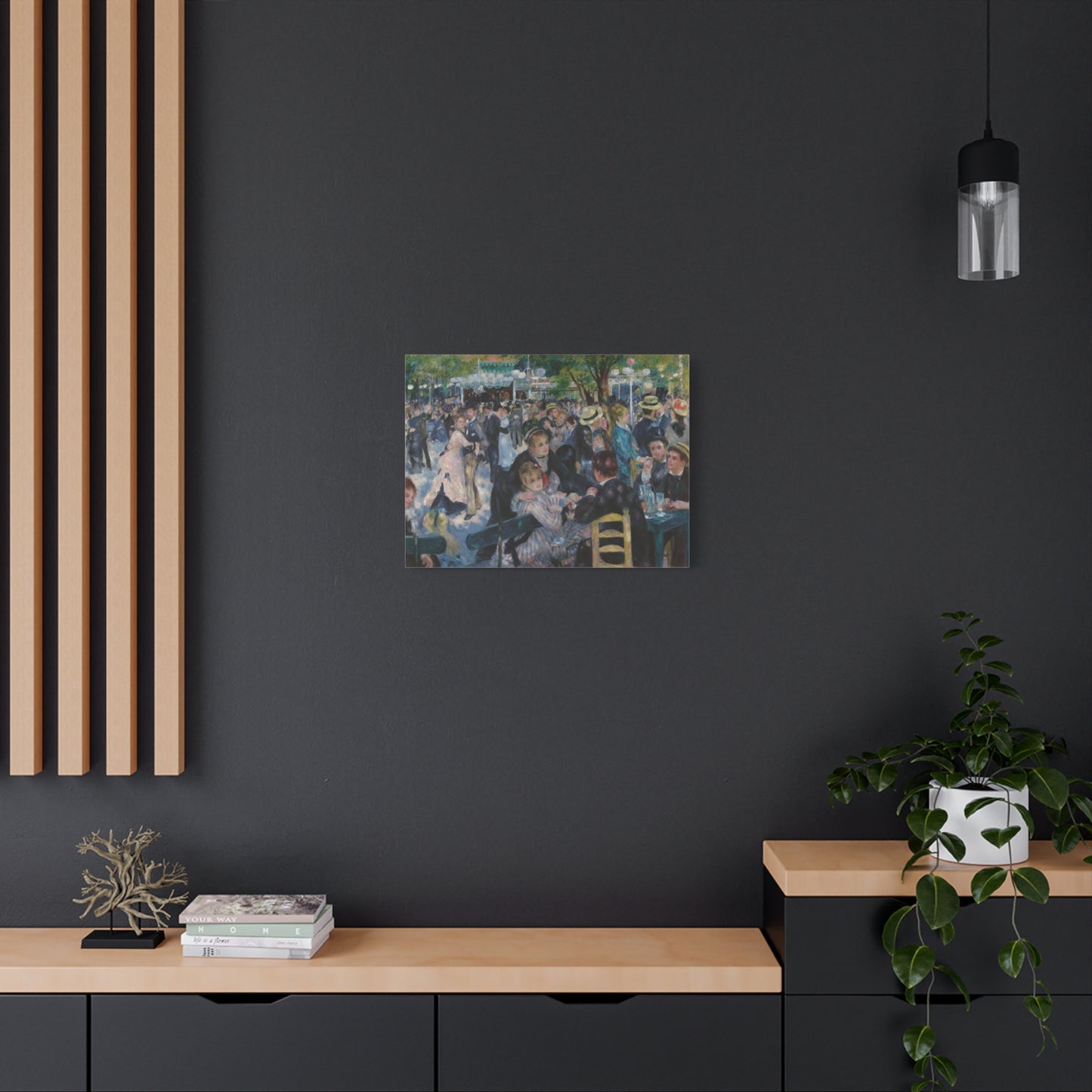 Dance at Le Moulin de la Galette (Bal du Moulin de la Galette) - Pierre-Auguste Renoir (1876) - Stretched Canvas Print