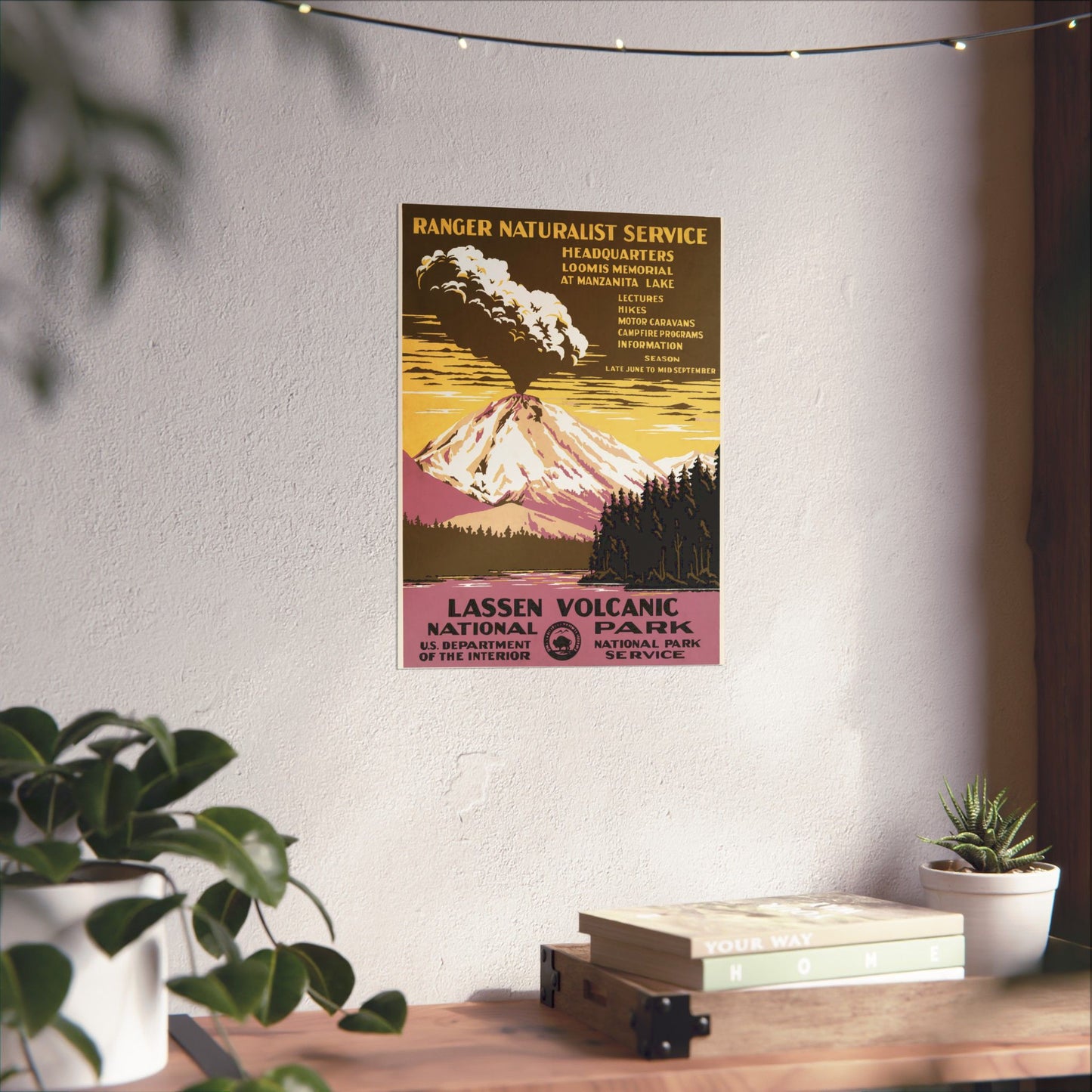 Lassen Volcanic National Park - WPA Poster (c. 1938) - Wall Poster Print