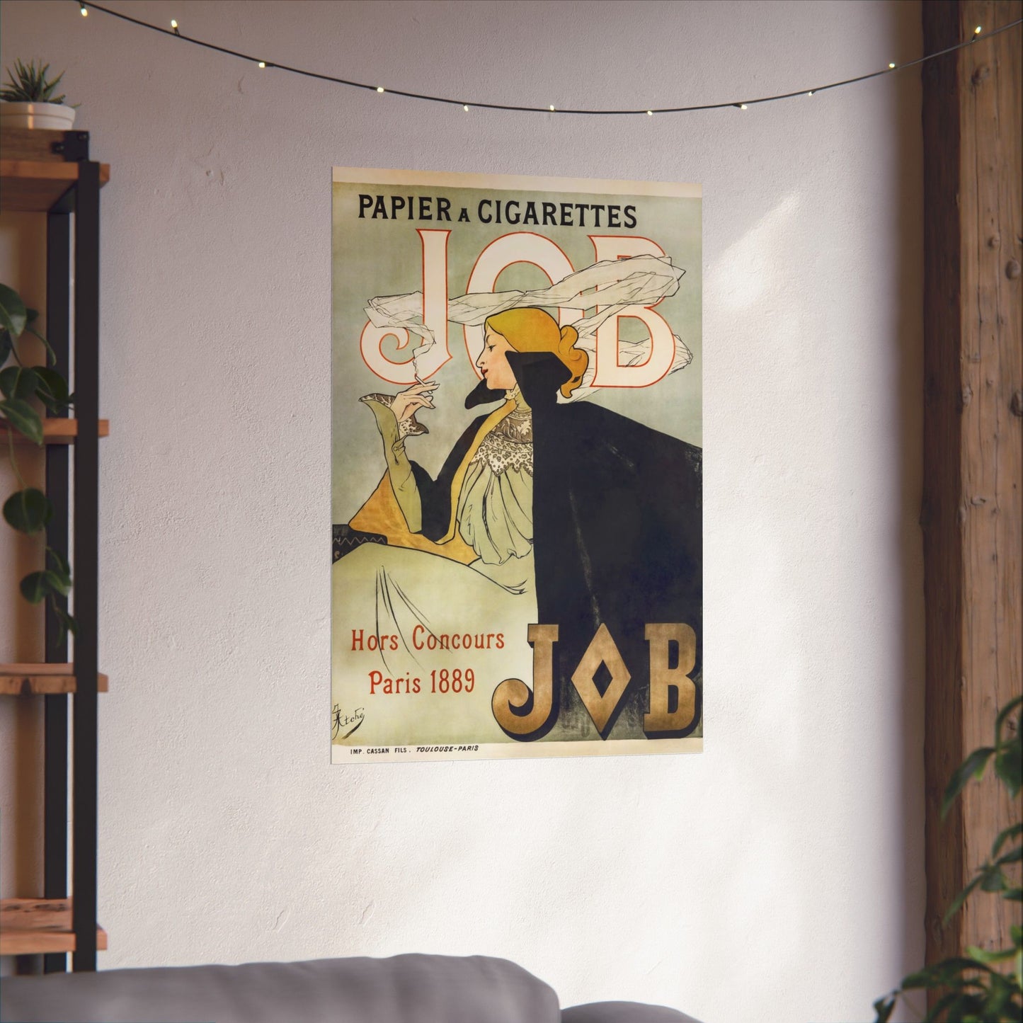 Job Cigarettes Ad - Alphonse Mucha (1889) - Wall Poster Print