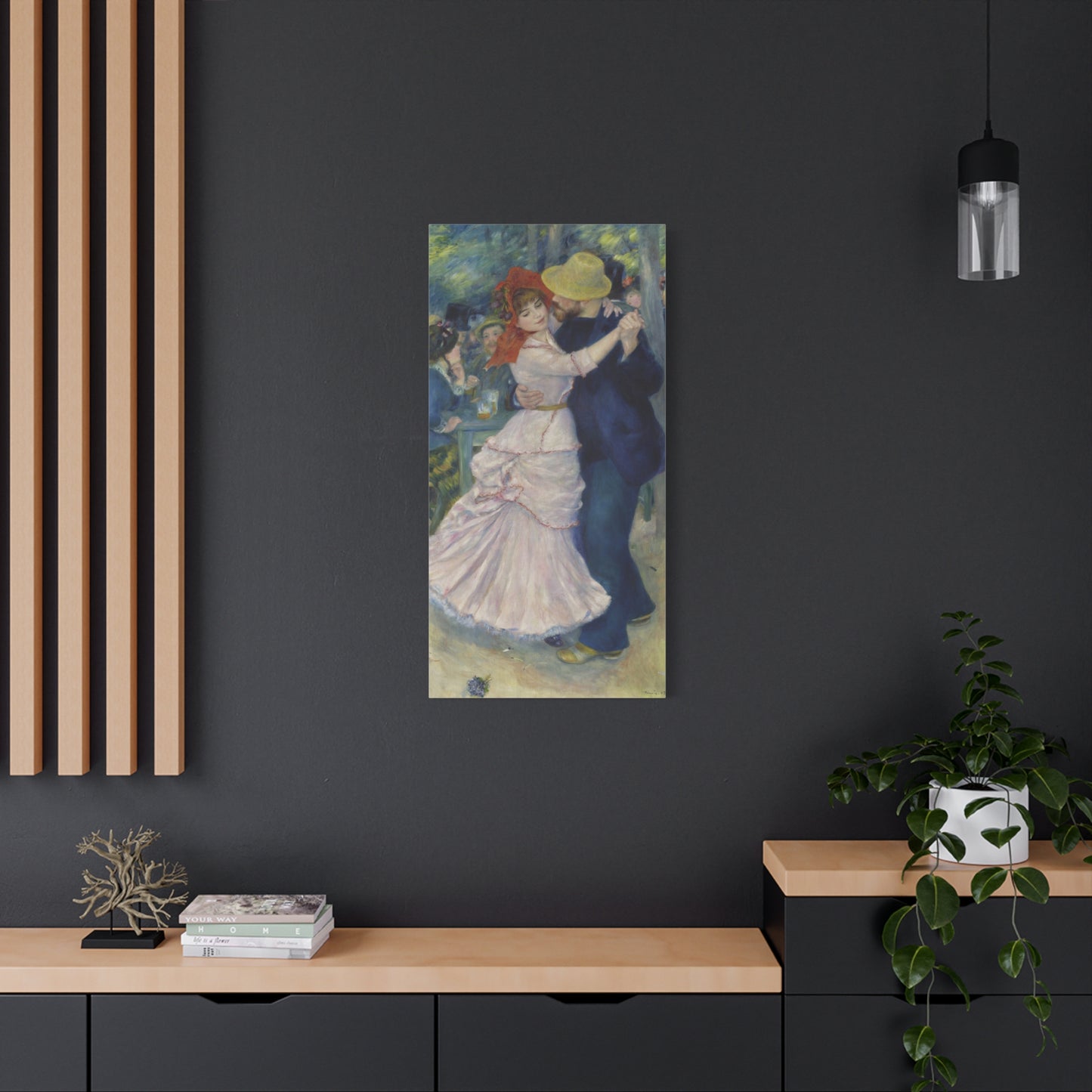 Dance at Bougival - Pierre-Auguste Renoir (1883) - Stretched Canvas Print