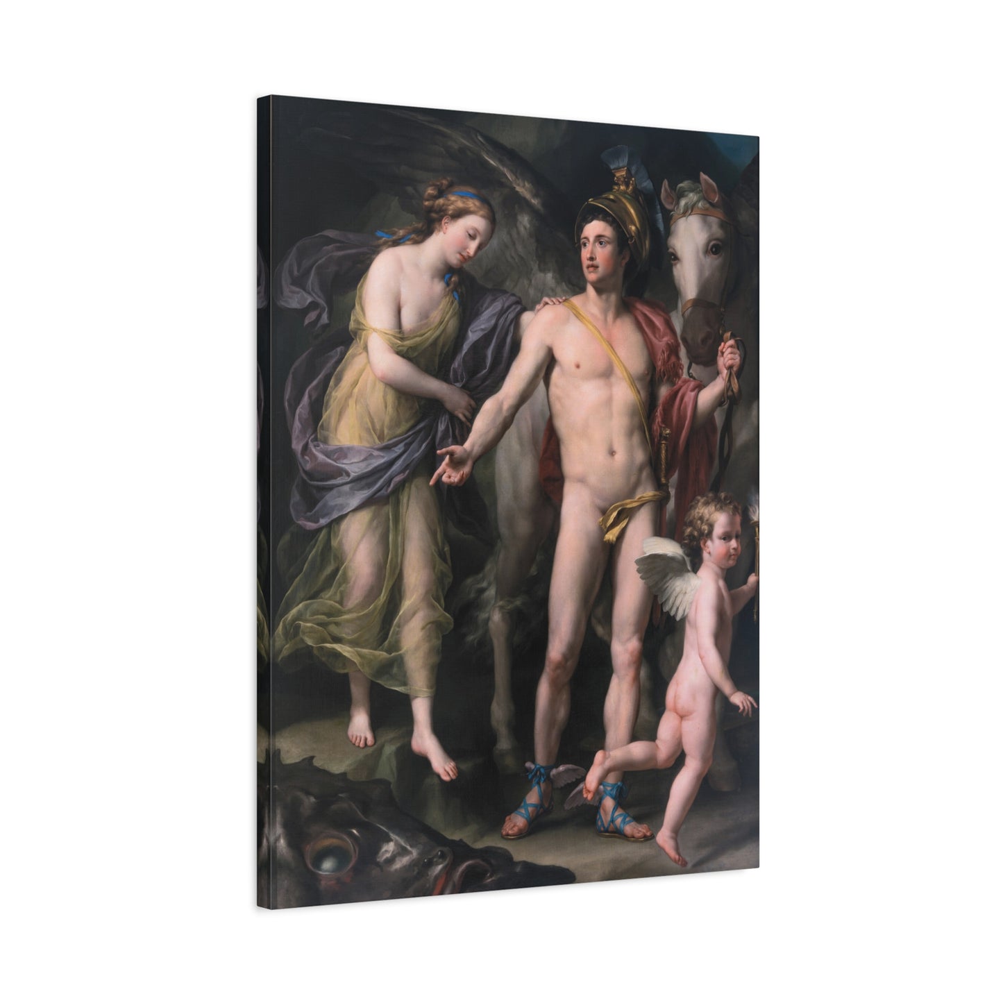 Perseus and Andromeda - Anton Raphael Mengs (c. 1760–1770) - Stretched Canvas Print