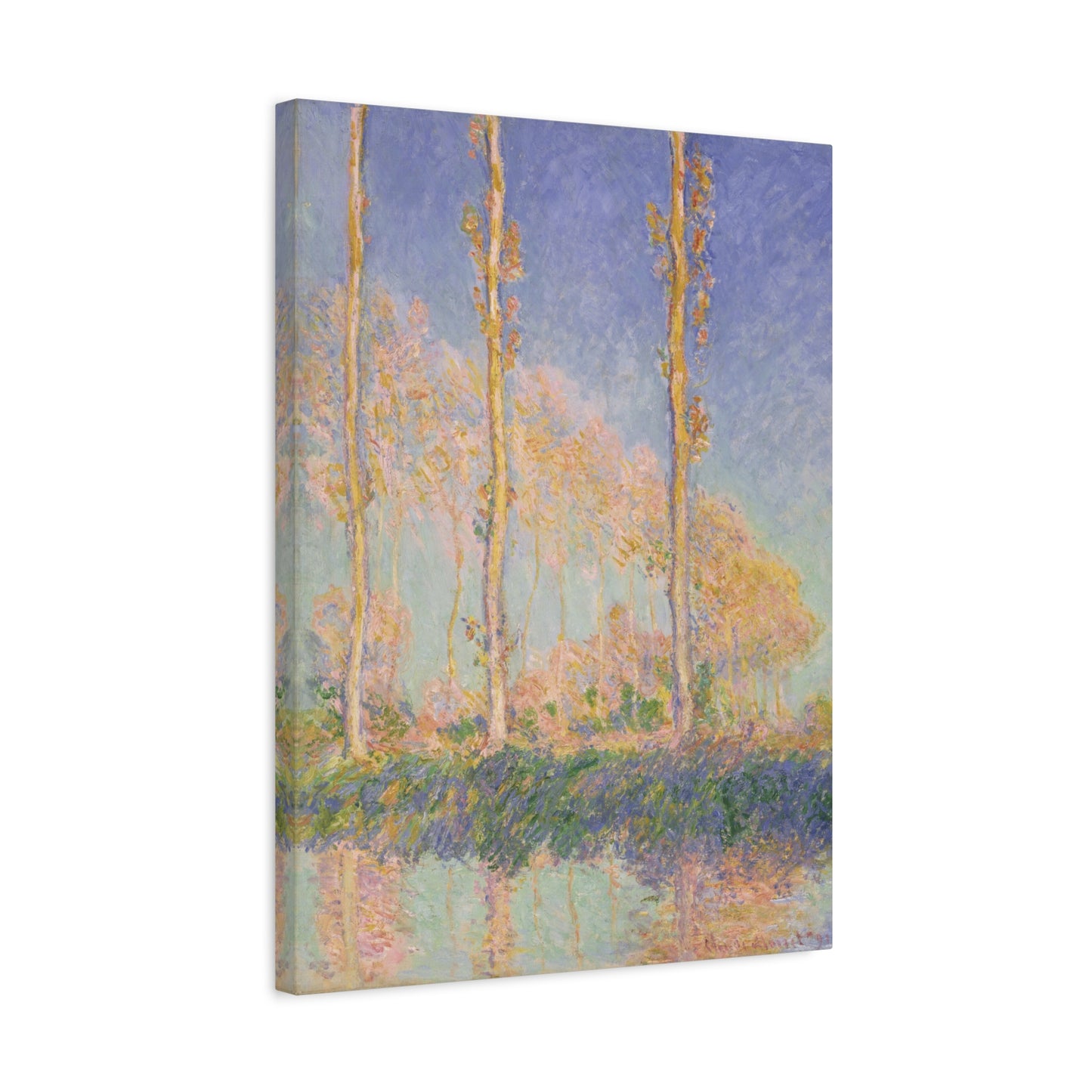 Poplars - Claude Monet (1891) - Stretched Canvas Print