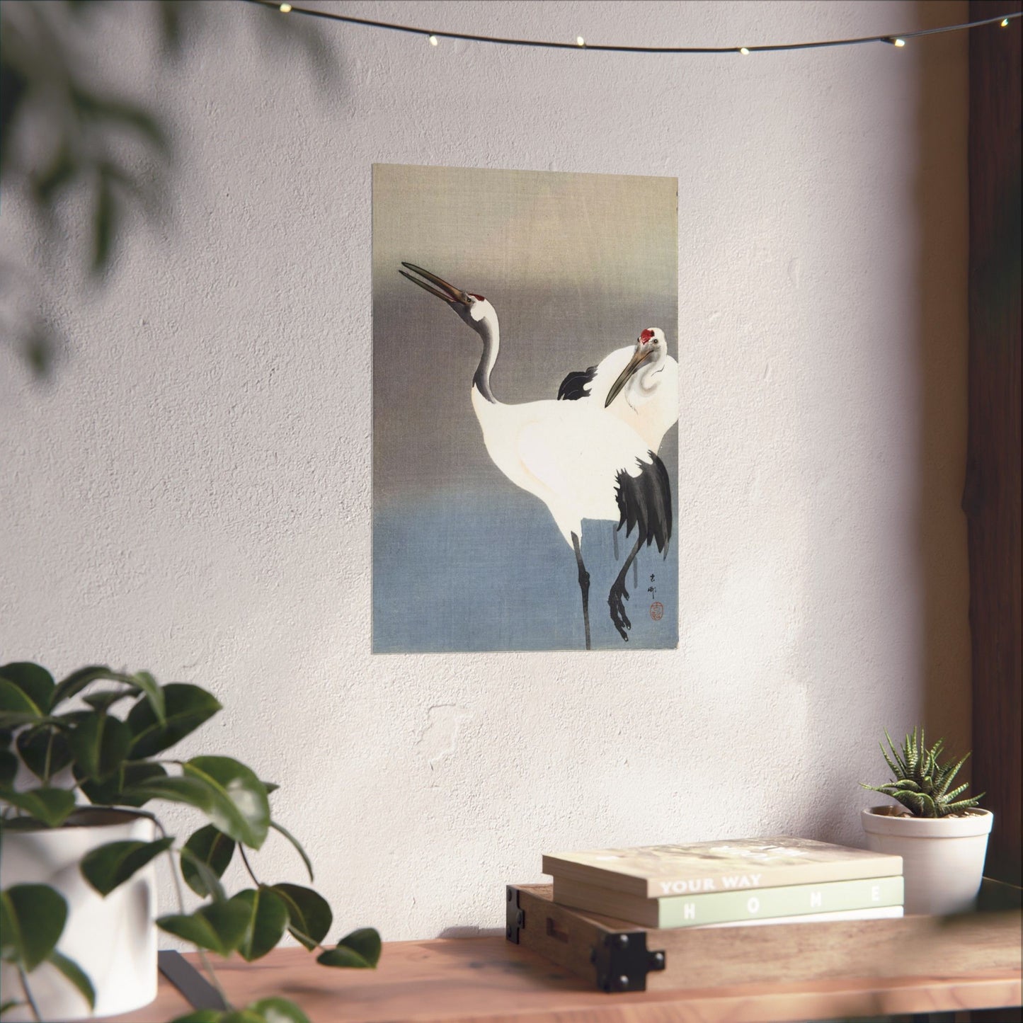Two Cranes - Ohara Koson - Wall Poster Print