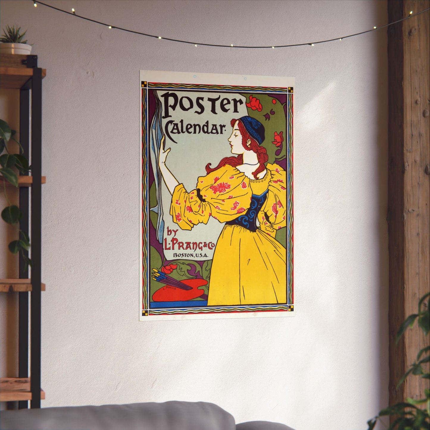 Poster Calendar - L. Prang & Co by Louis Rhead (1897) - Wall Poster Print