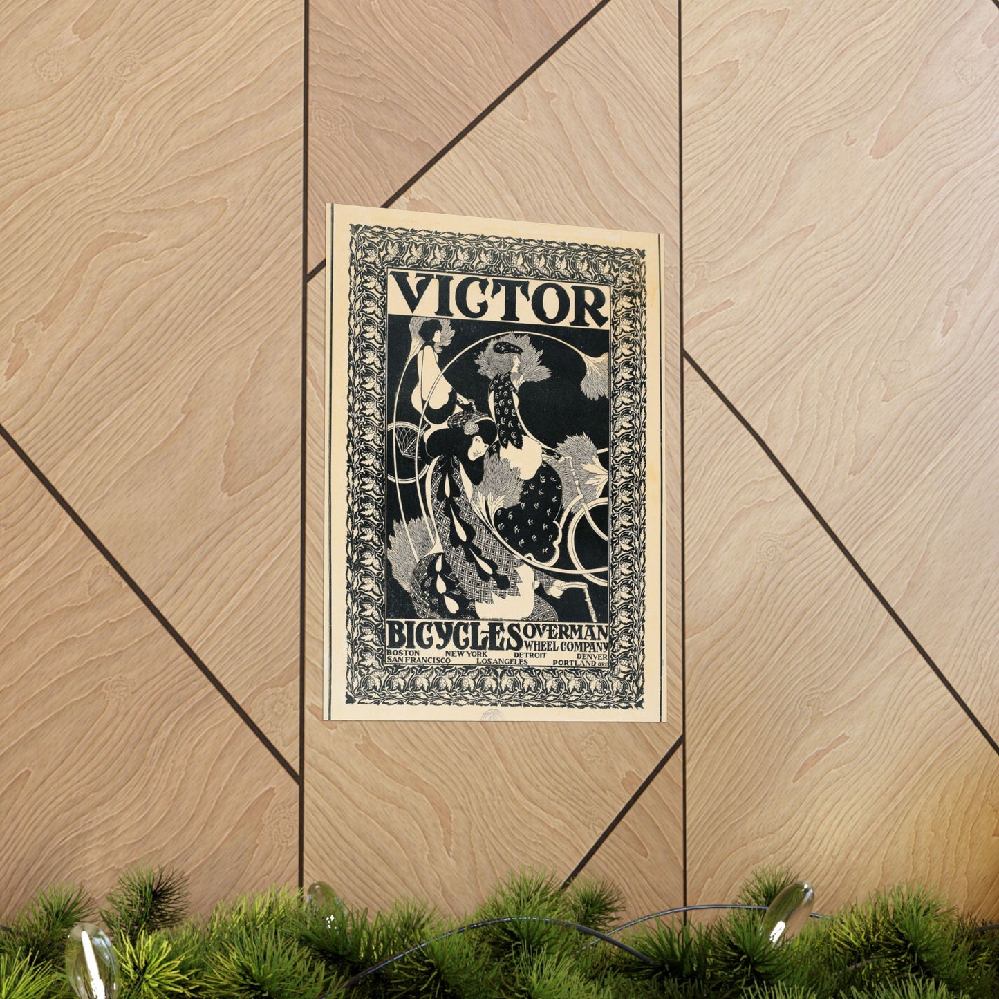 Victor Bicycles ad - William Henry Bradley (c. 1896) - Wall Poster Print