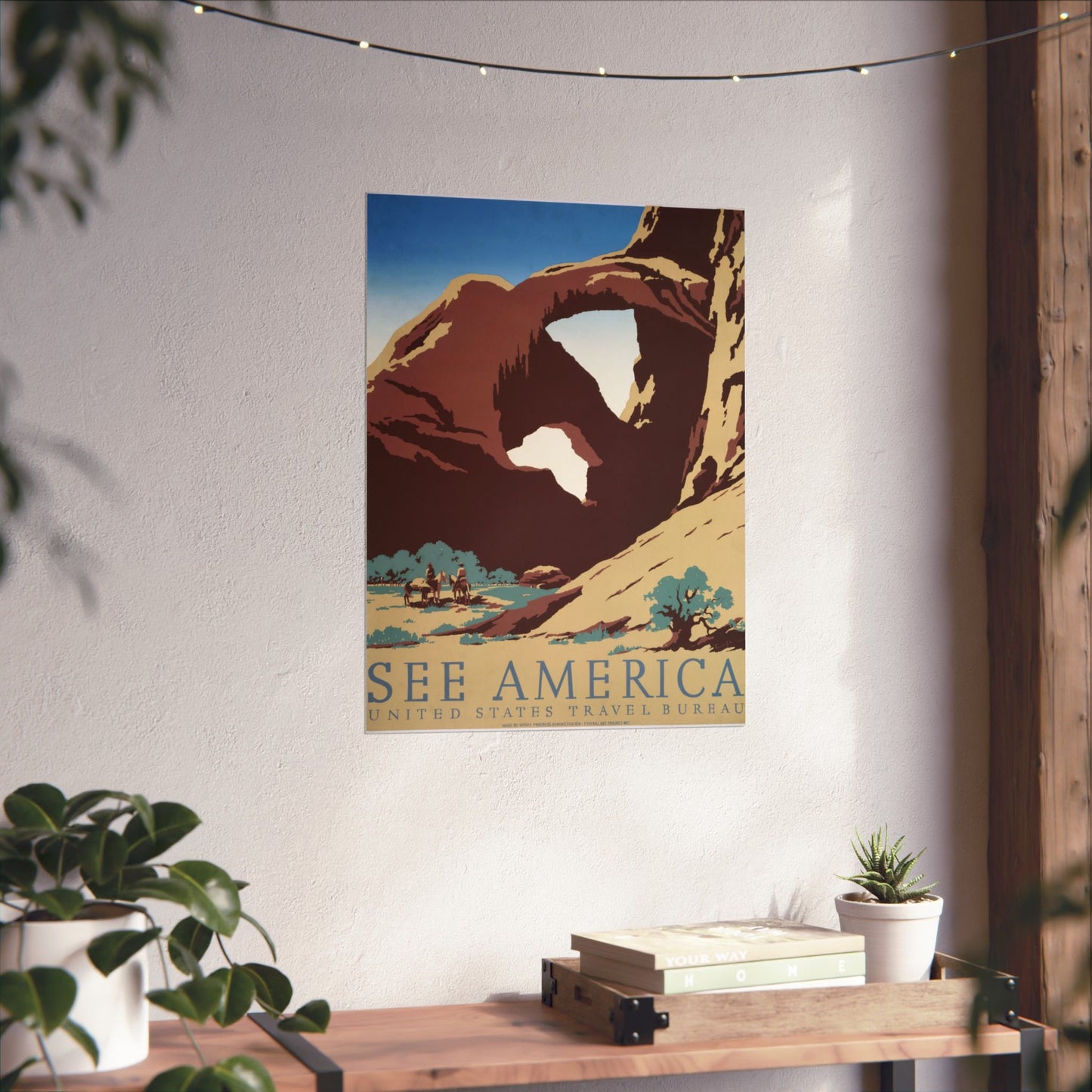 See America, U.S. Travel Bureau - WPA Poster (c. 1936) - Wall Poster Print