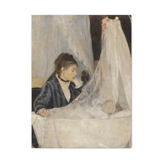 The Cradle - Berthe Morisot (1872) - Stretched Canvas Print