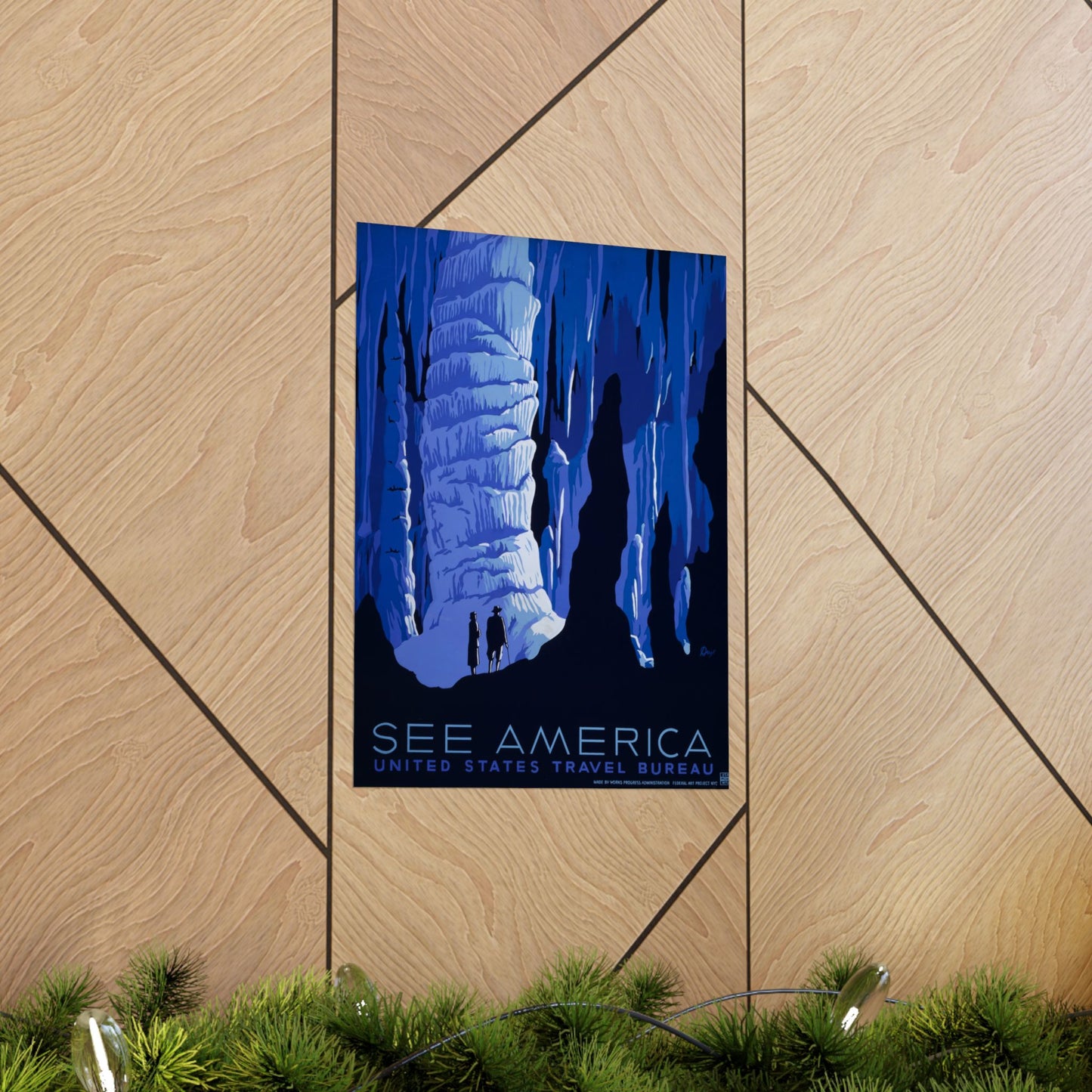 See America, U.S. Travel Bureau - WPA Poster (c. 1937) - Wall Poster Print