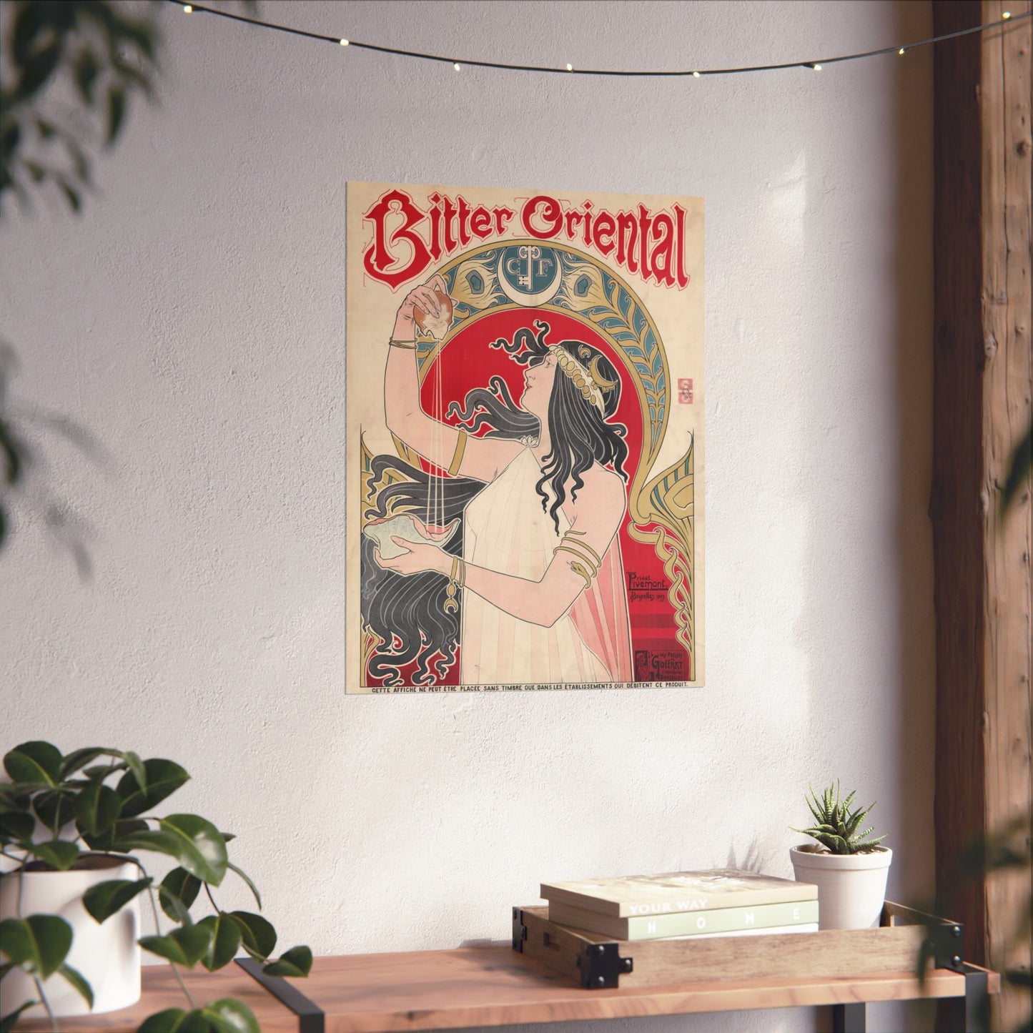 Bitter Oriental Ad - Henri Privat-Livemont (1897) - Wall Poster Print