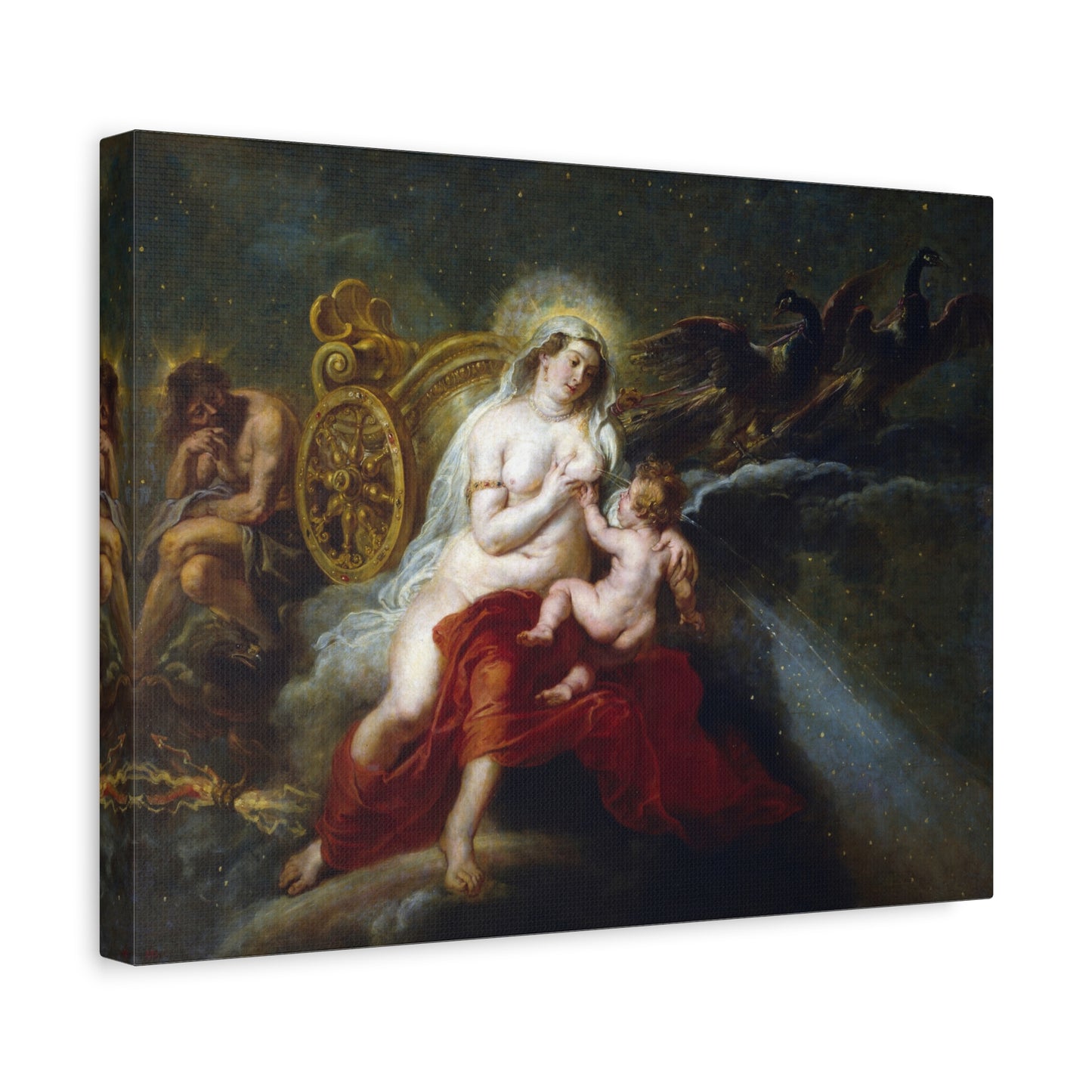 The Birth of the Milky Way - Peter Paul Rubens (c. 1636-1638) - Stretched Canvas Print