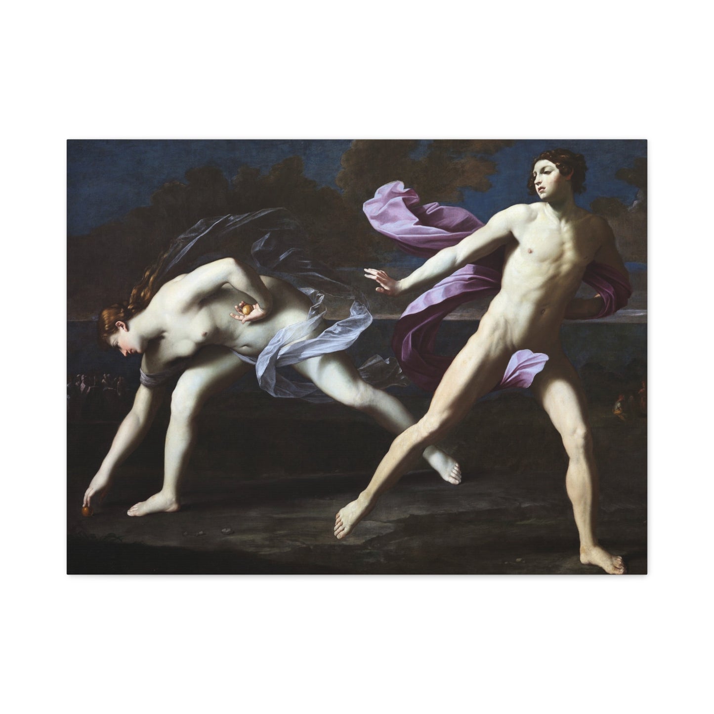 Atalanta and Hippomenes - Guido Reni (c. 1620-25) - Stretched Canvas Print