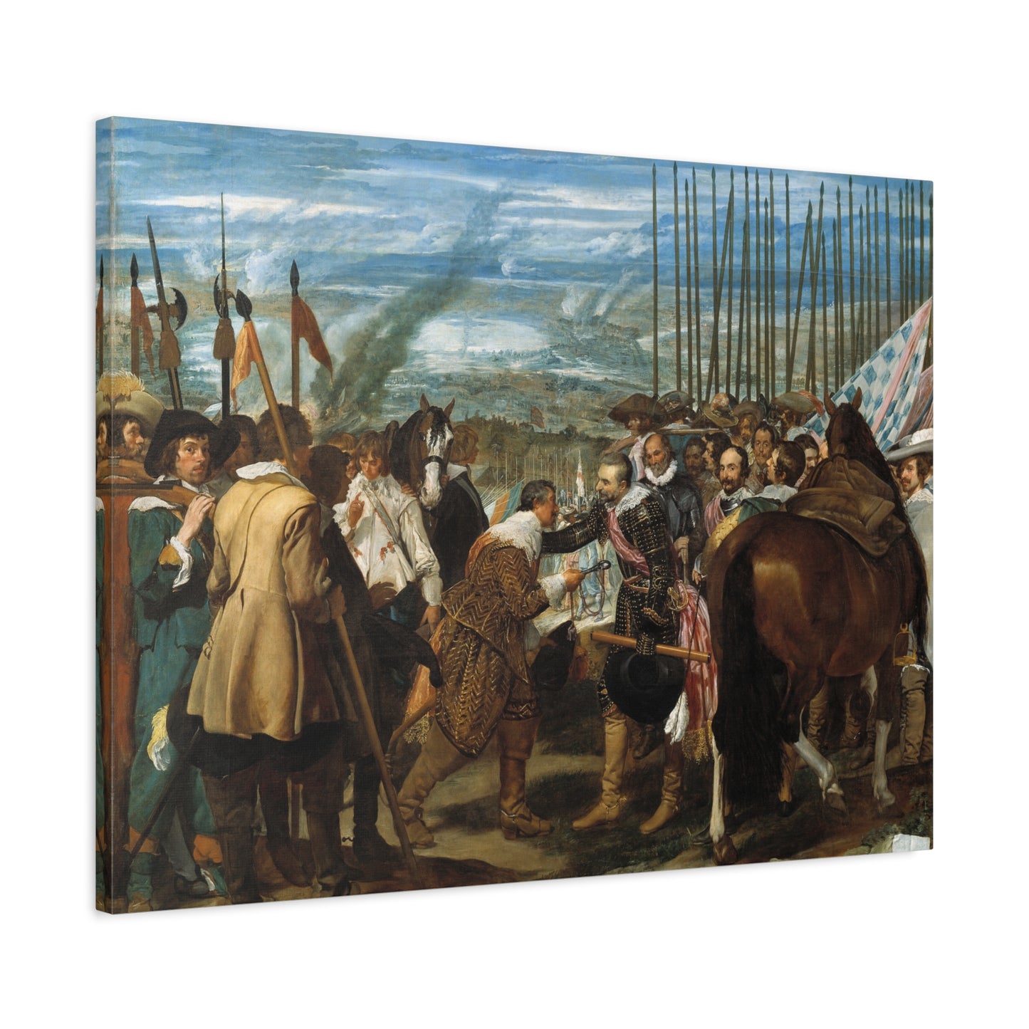The Surrender of Breda - Diego Velázquez (1635) - Stretched Canvas Print
