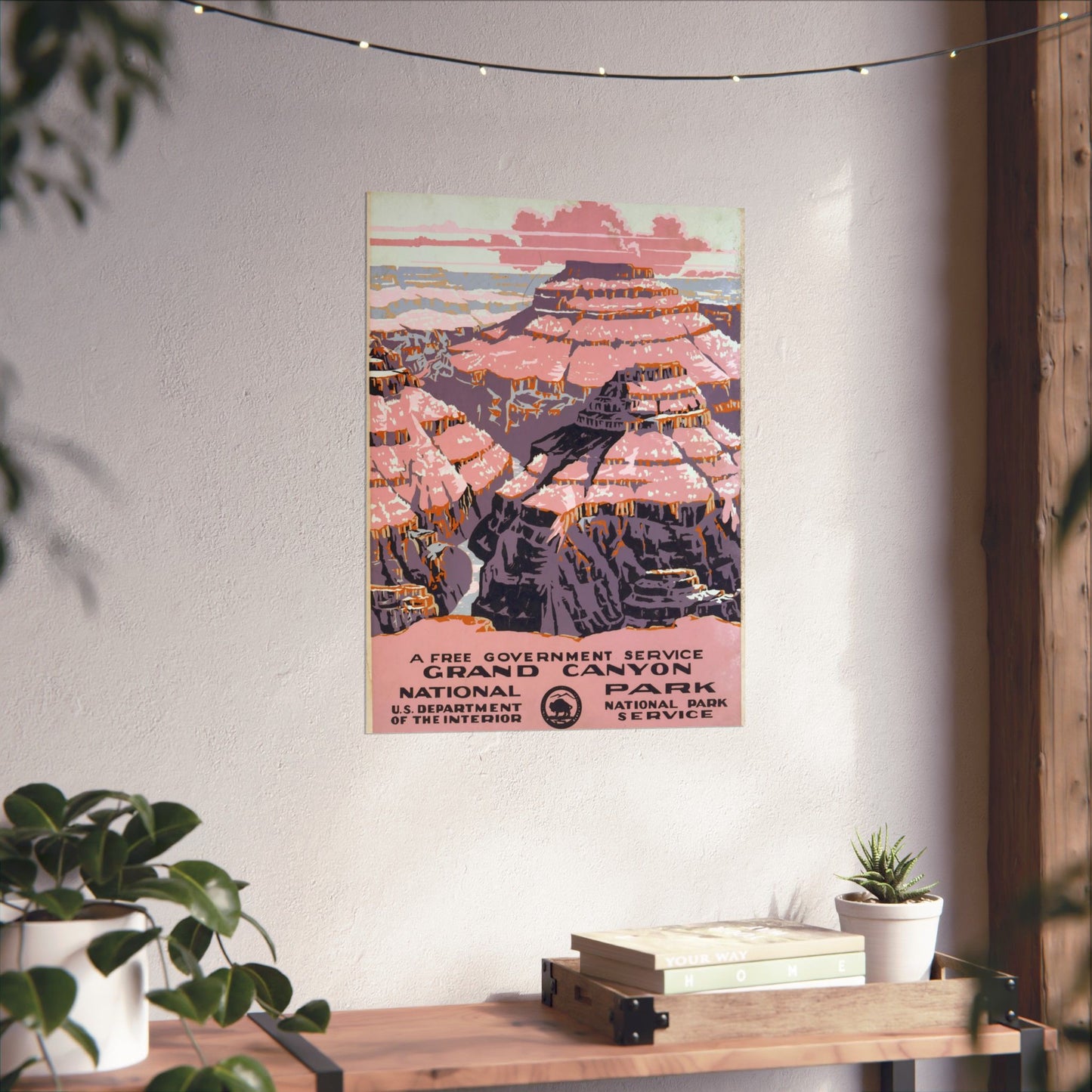 Grand Canyon National Park - WPA Travel Poster (1938) - Wall Poster Print