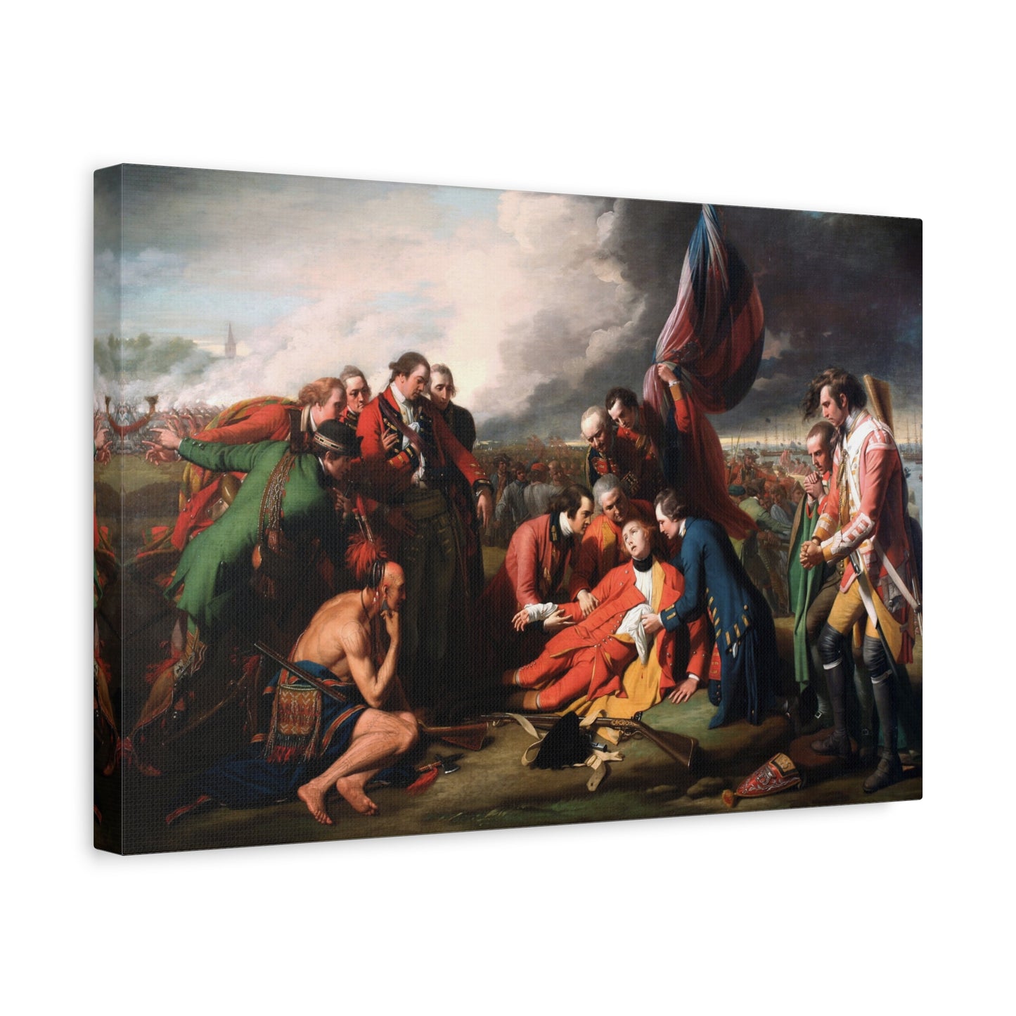 The Death of General Wolfe - Benjamin West (1770) - Stretched Canvas Print