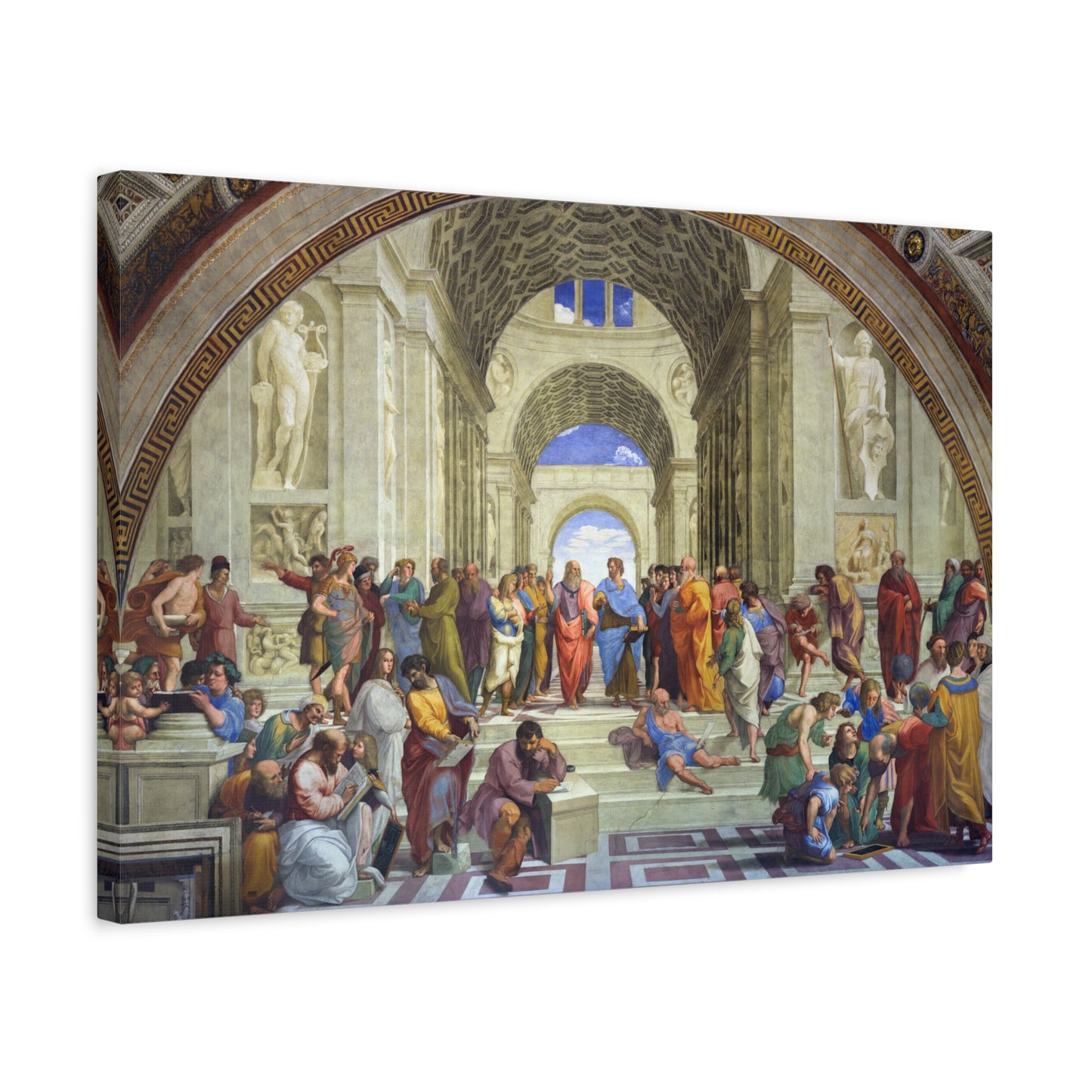 The School of Athens - Raphael (c. 1509–1511) - Stretched Canvas Print
