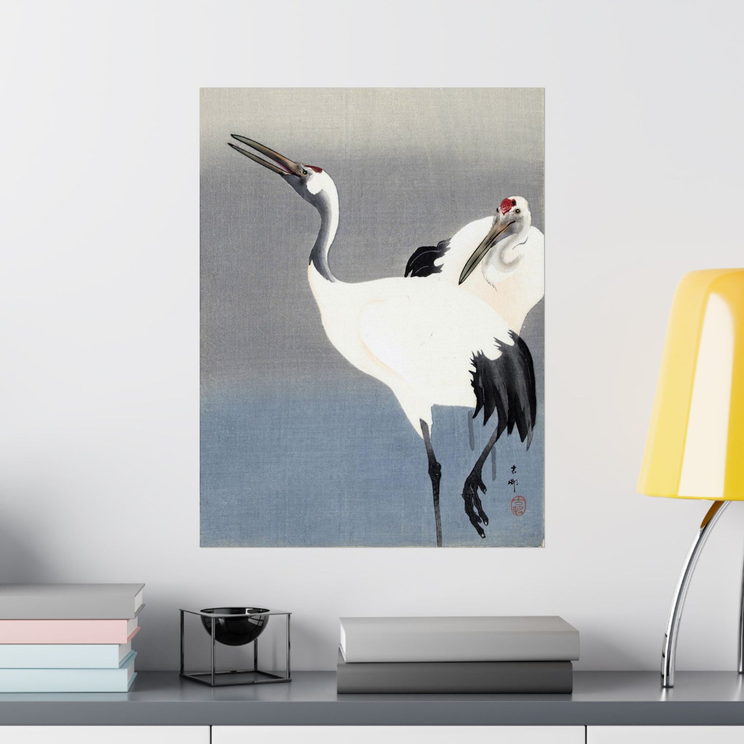Two Cranes - Ohara Koson - Wall Poster Print