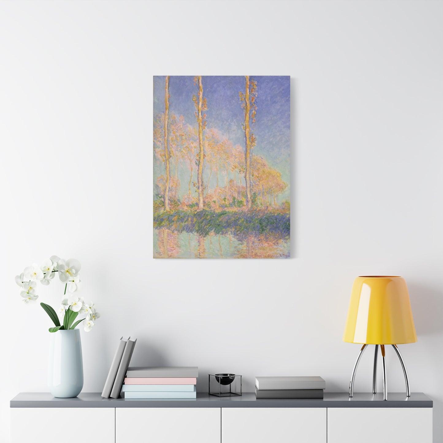 Poplars - Claude Monet (1891) - Stretched Canvas Print