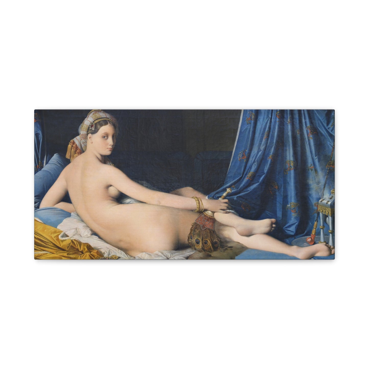 La Grande Odalisque - Jean-Auguste-Dominique Ingres (1814) - Stretched Canvas Print