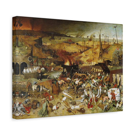 The Triumph of Death - Pieter Bruegel the Elder (c. 1562) - Stretched Canvas Print