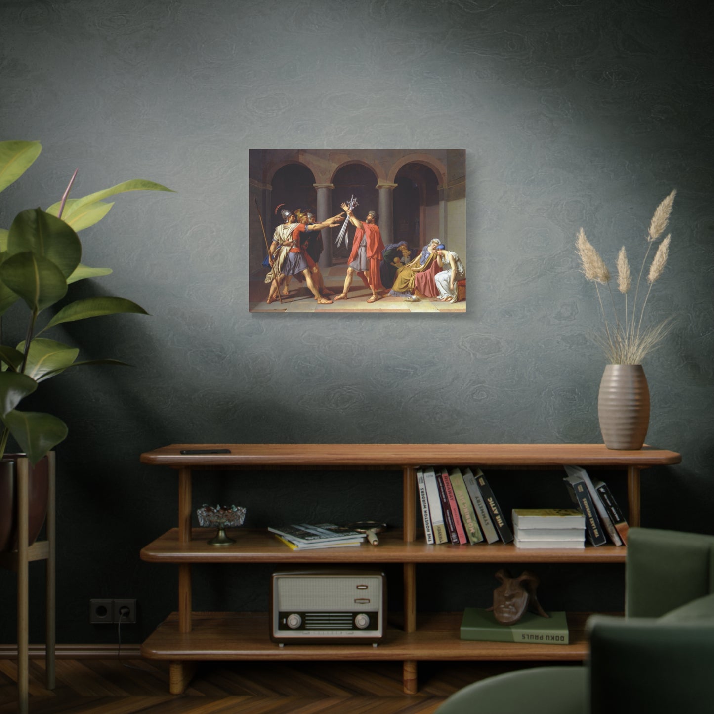 Oath of the Horatii - Jacques-Louis David (1784) - Stretched Canvas Print