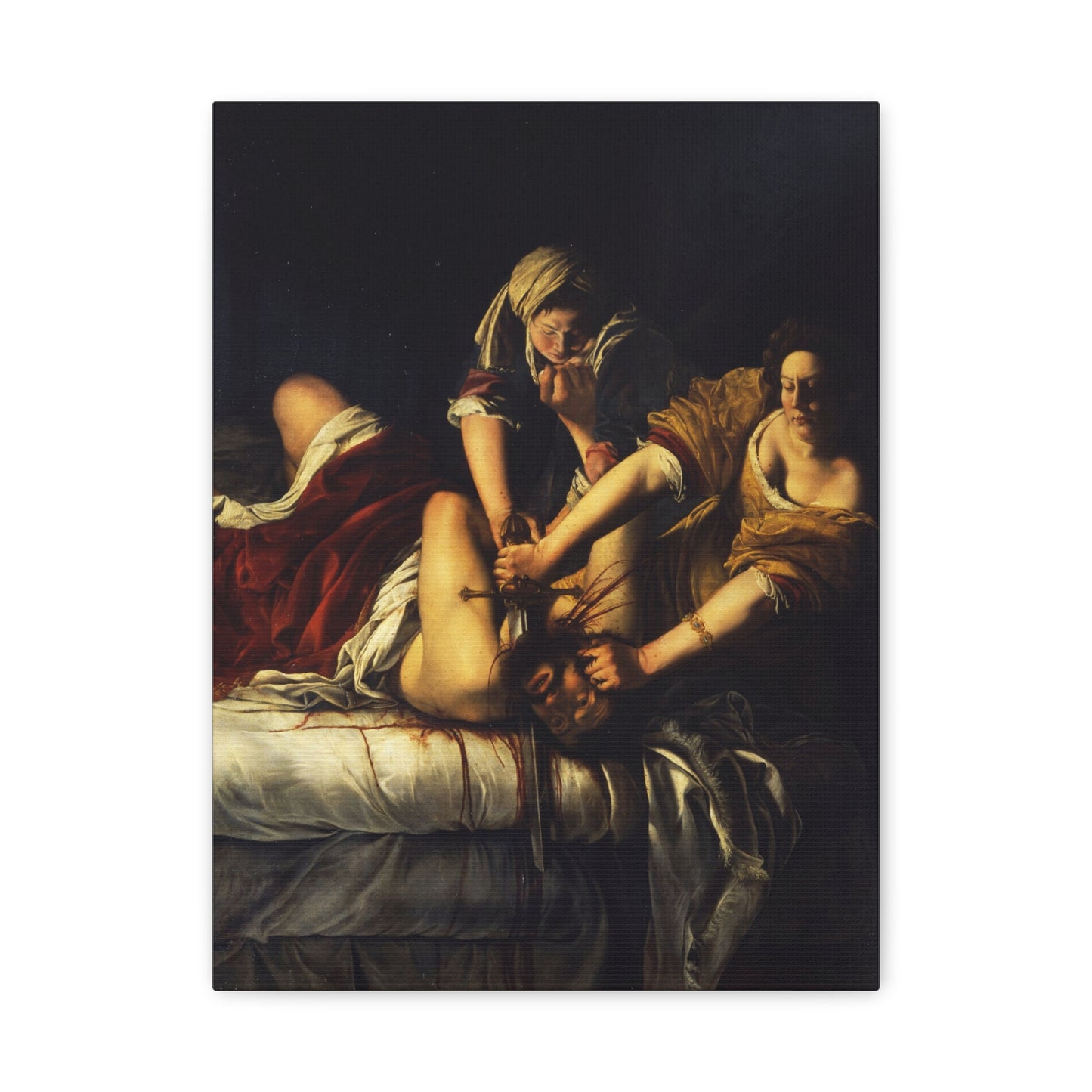 Judith Slaying Holofernes - Artemisia Gentileschi (c. 1614-1620) - Stretched Canvas Print